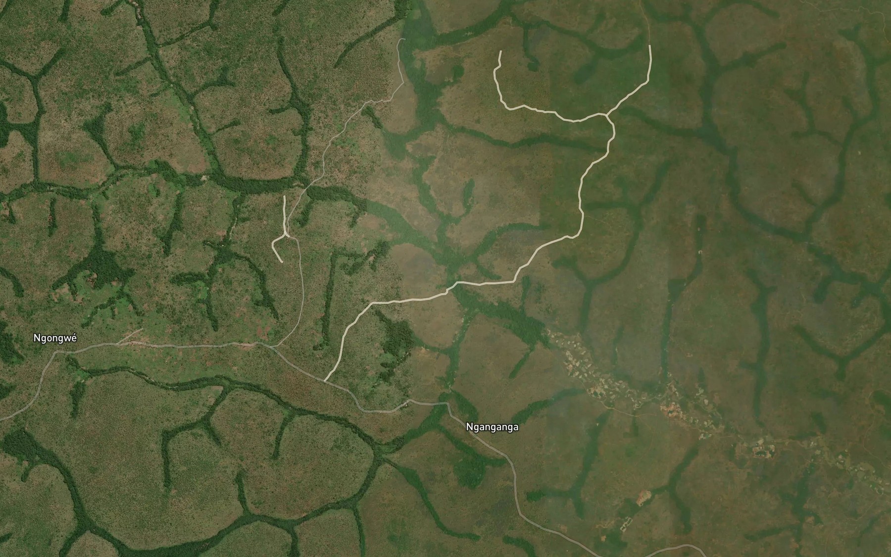 Satellite map of the Ganganga