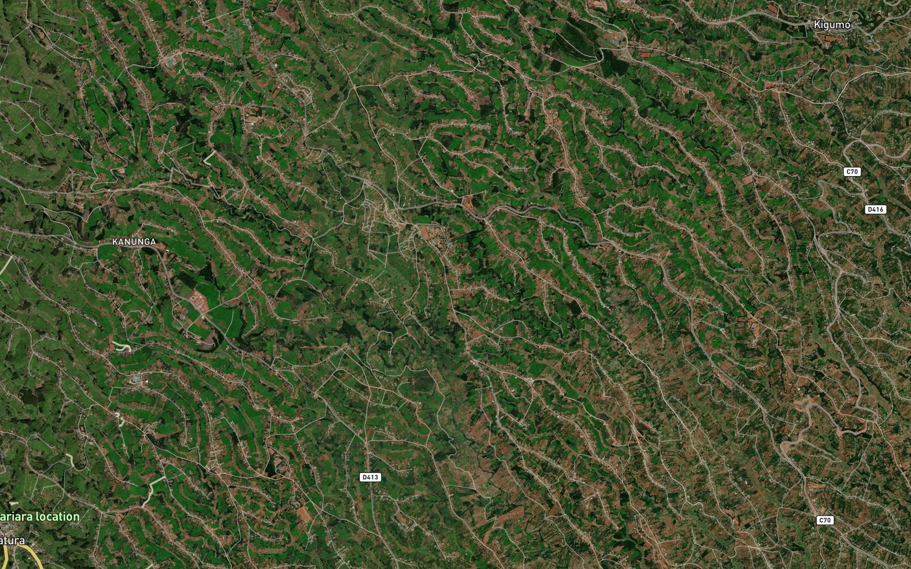 Satellite map of the Kibarabari