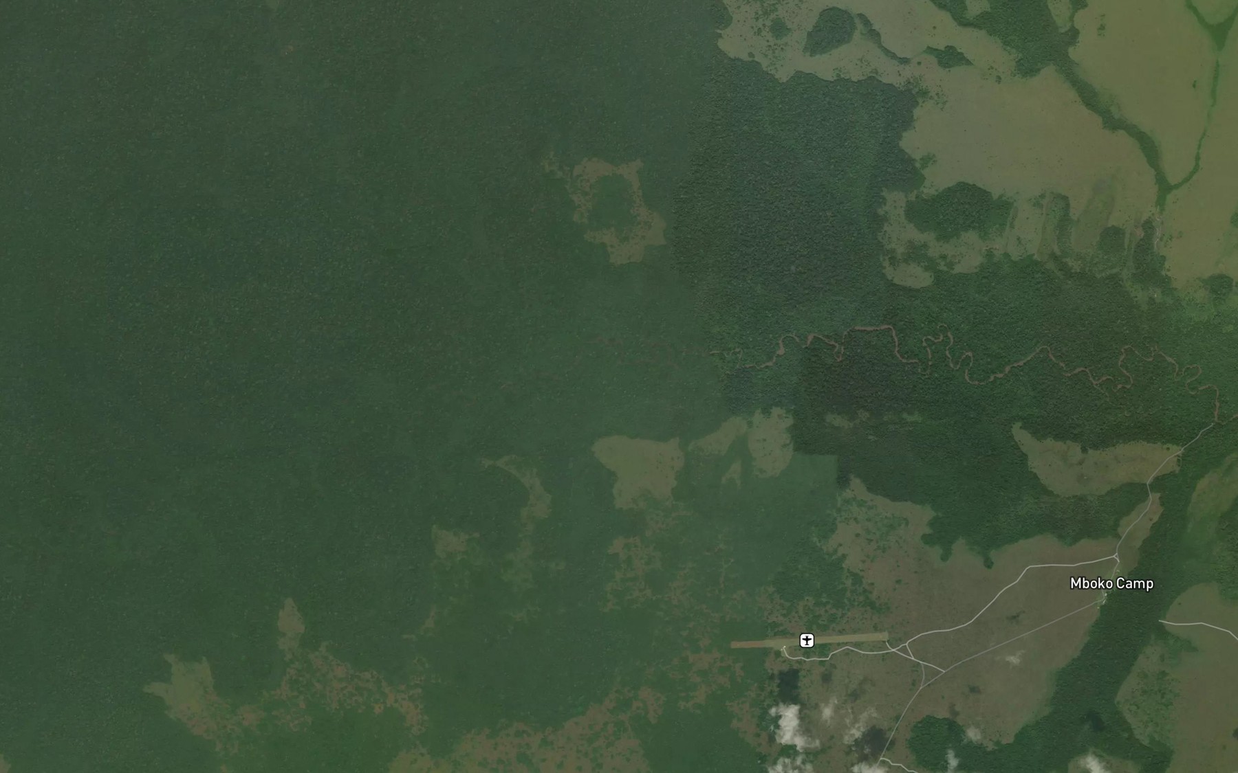 Satellite map of the Edzabandzi