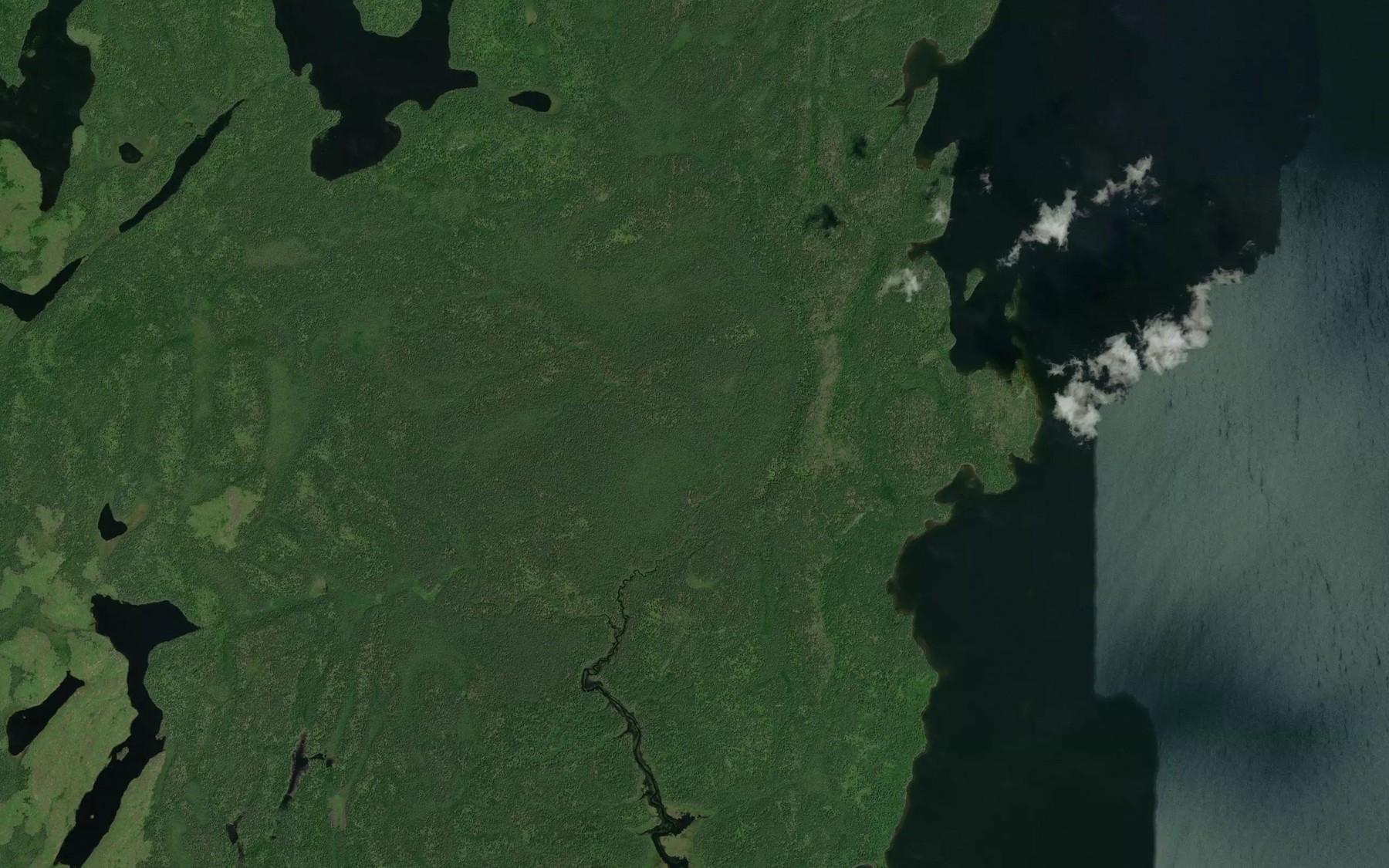 Satellite map of the Wilgar Creek