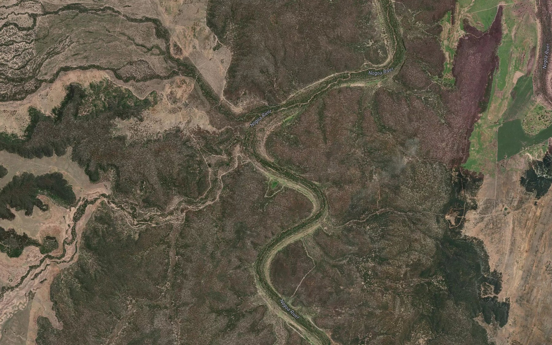 Satellite map of the Medway Creek