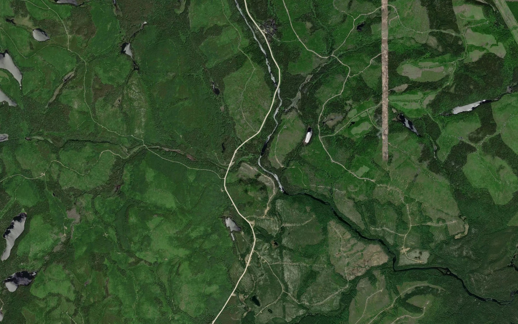 Satellite map of the Ruisseau du Pied des Chutes