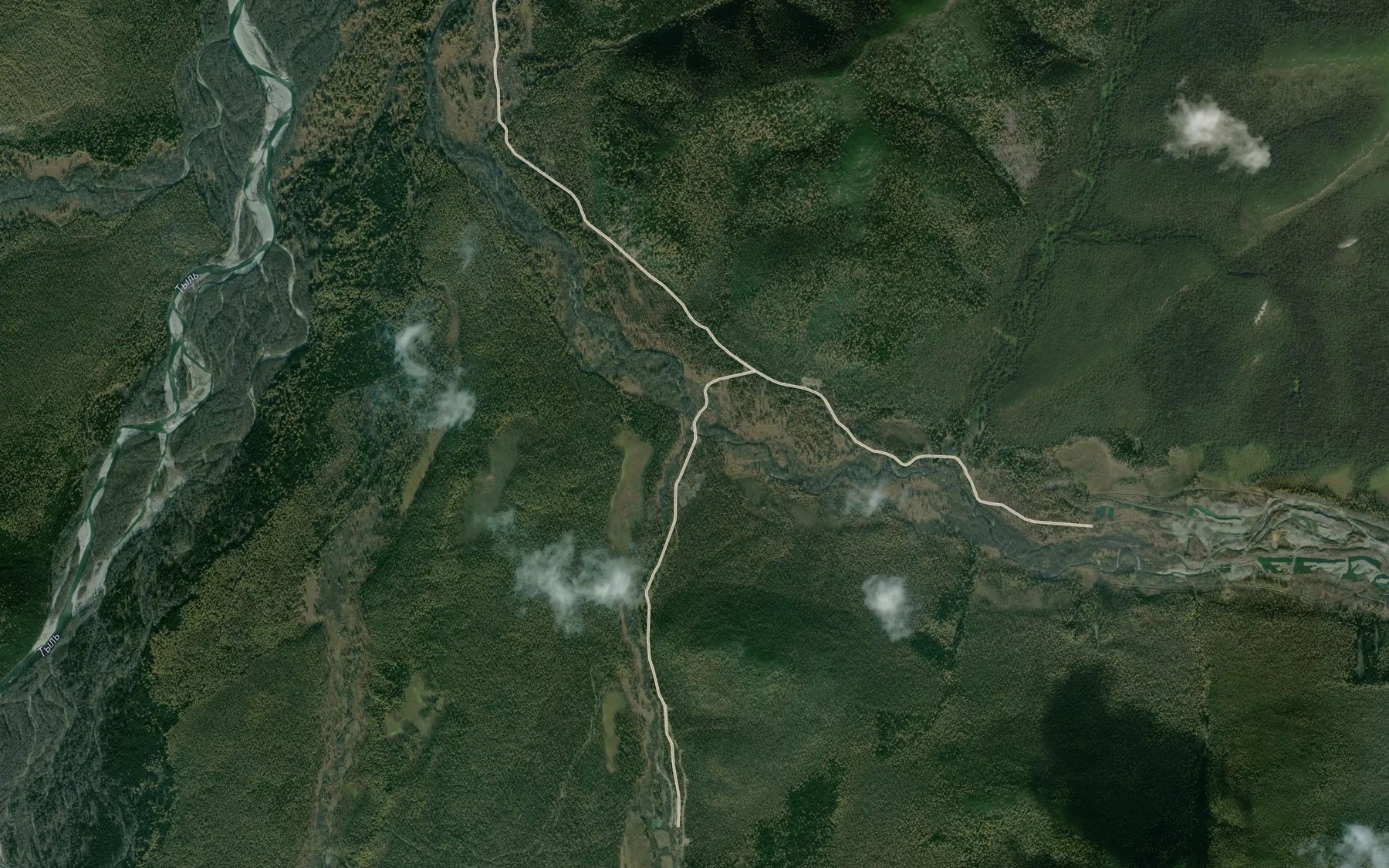 Satellite map of the Dzhubkogu