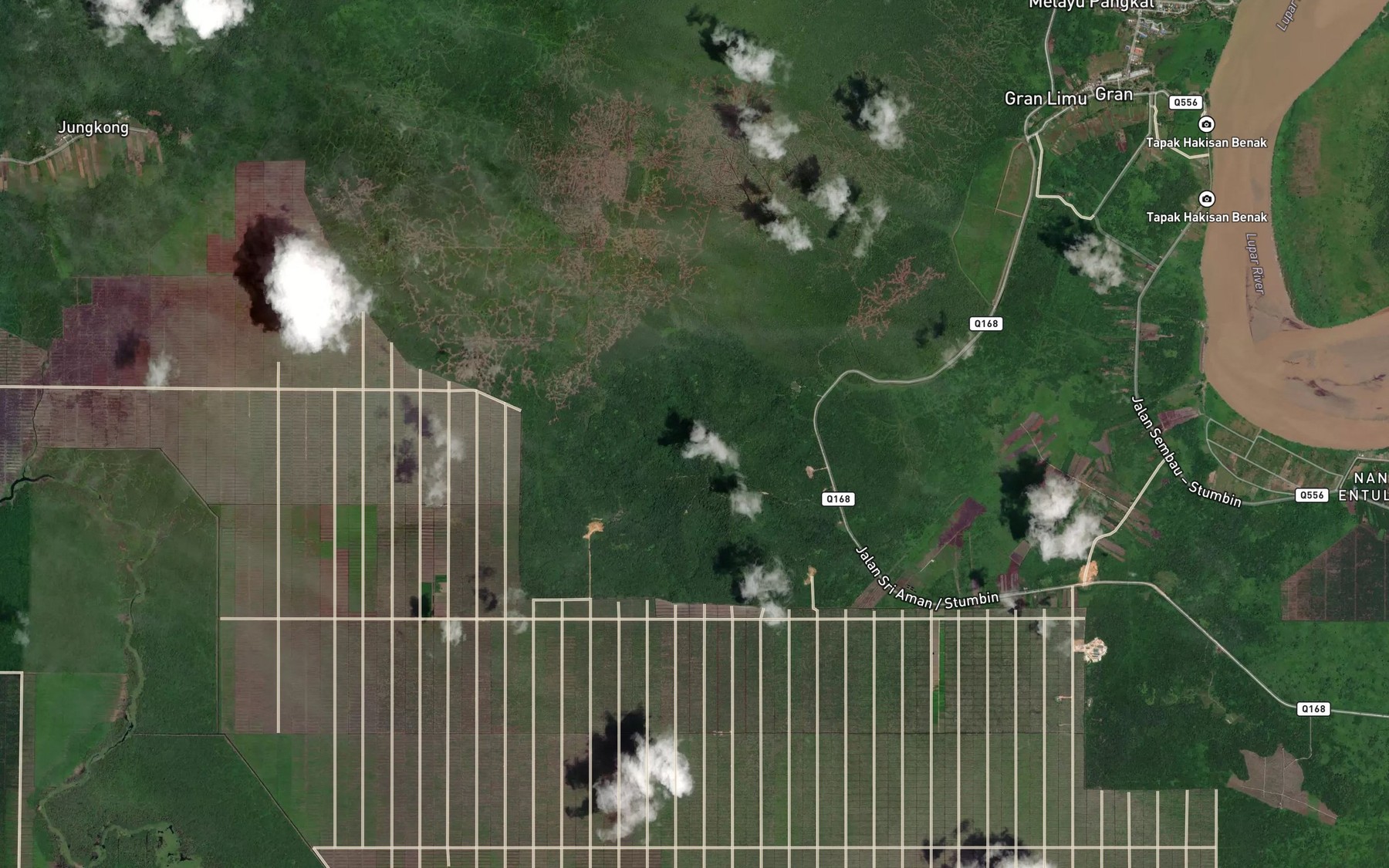 Satellite map of the Sungai Limau
