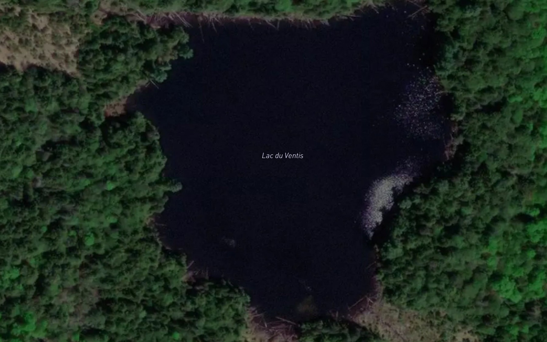 Satellite map of the Lac du Ventis