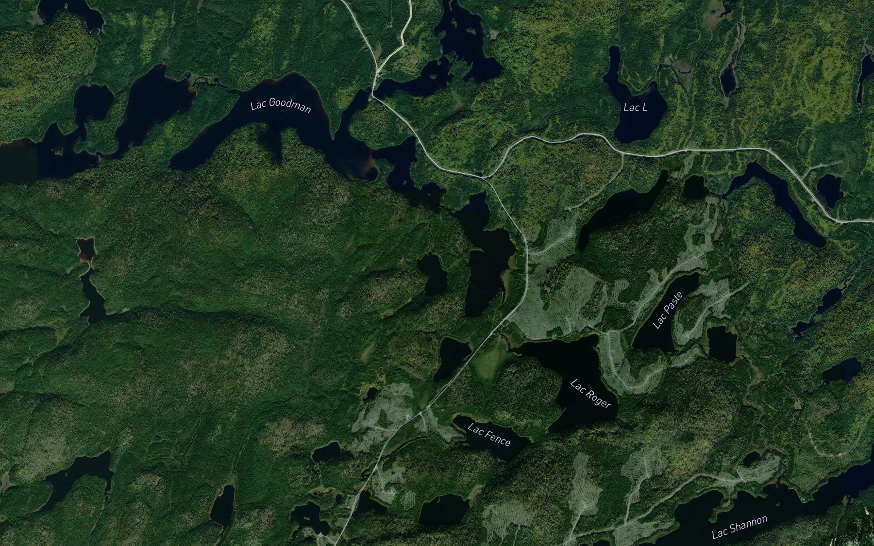 Satellite map of the Lac de l'Escalier