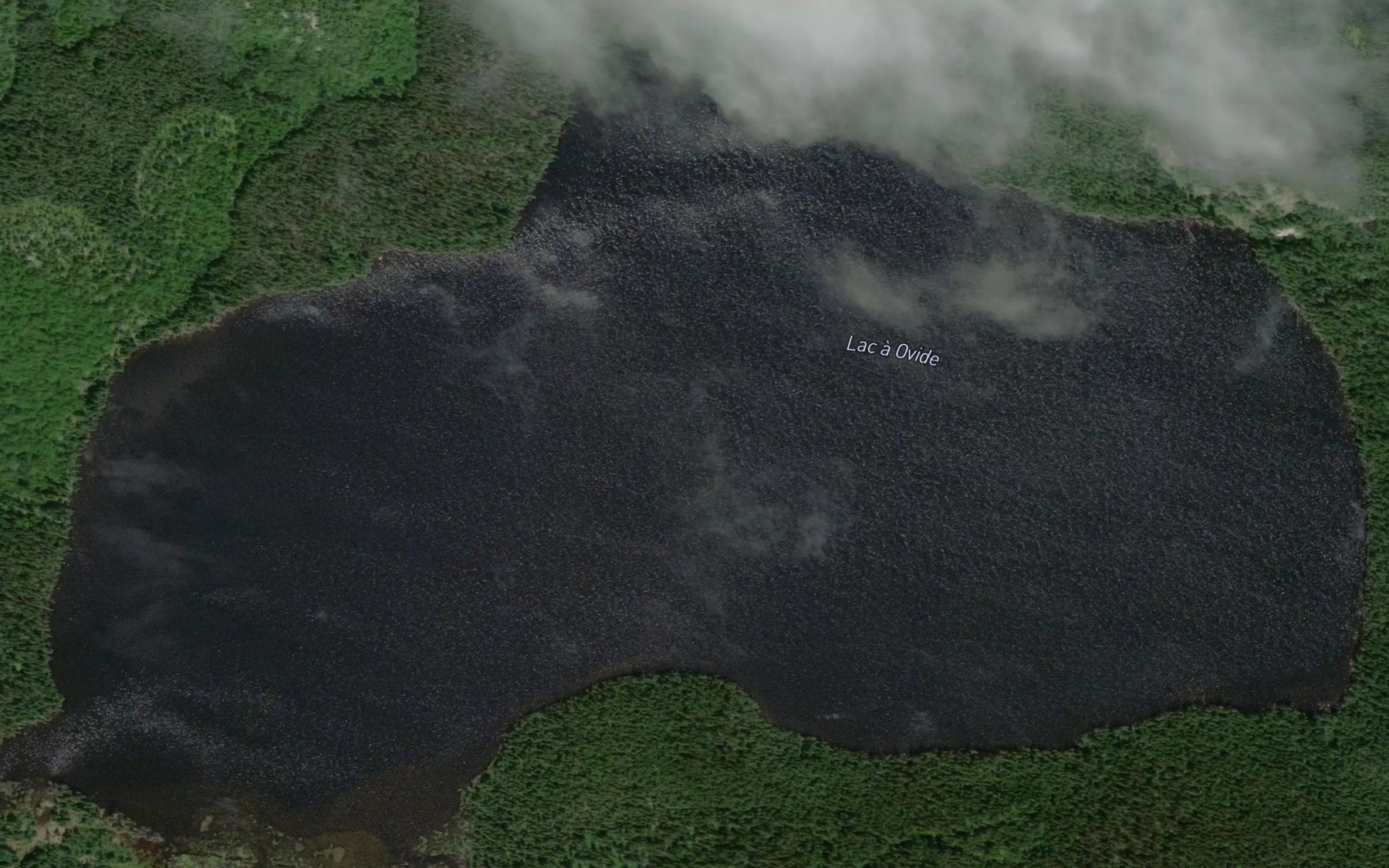 Satellite map of the Lac a Ovide