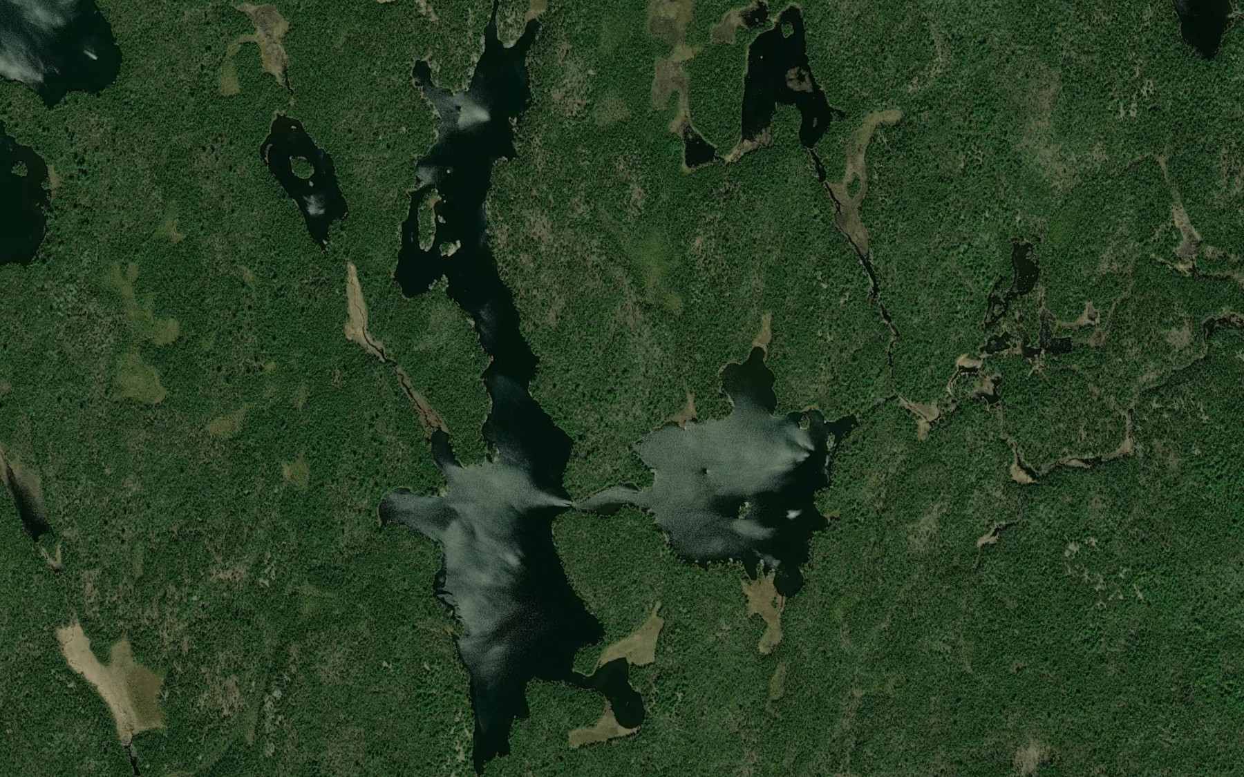 Satellite map of the Macdonald Lake