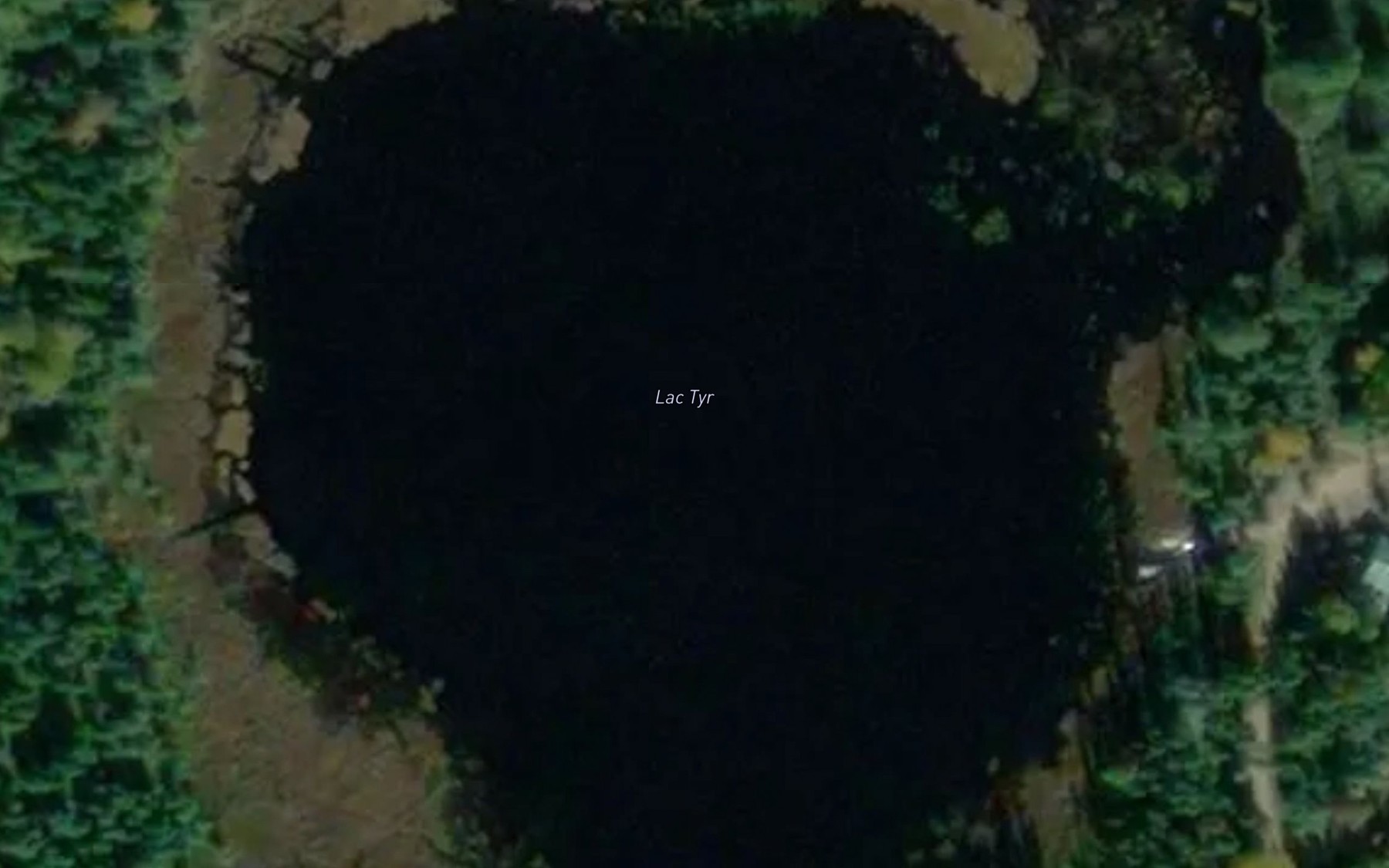 Satellite map of the Lac Tyr
