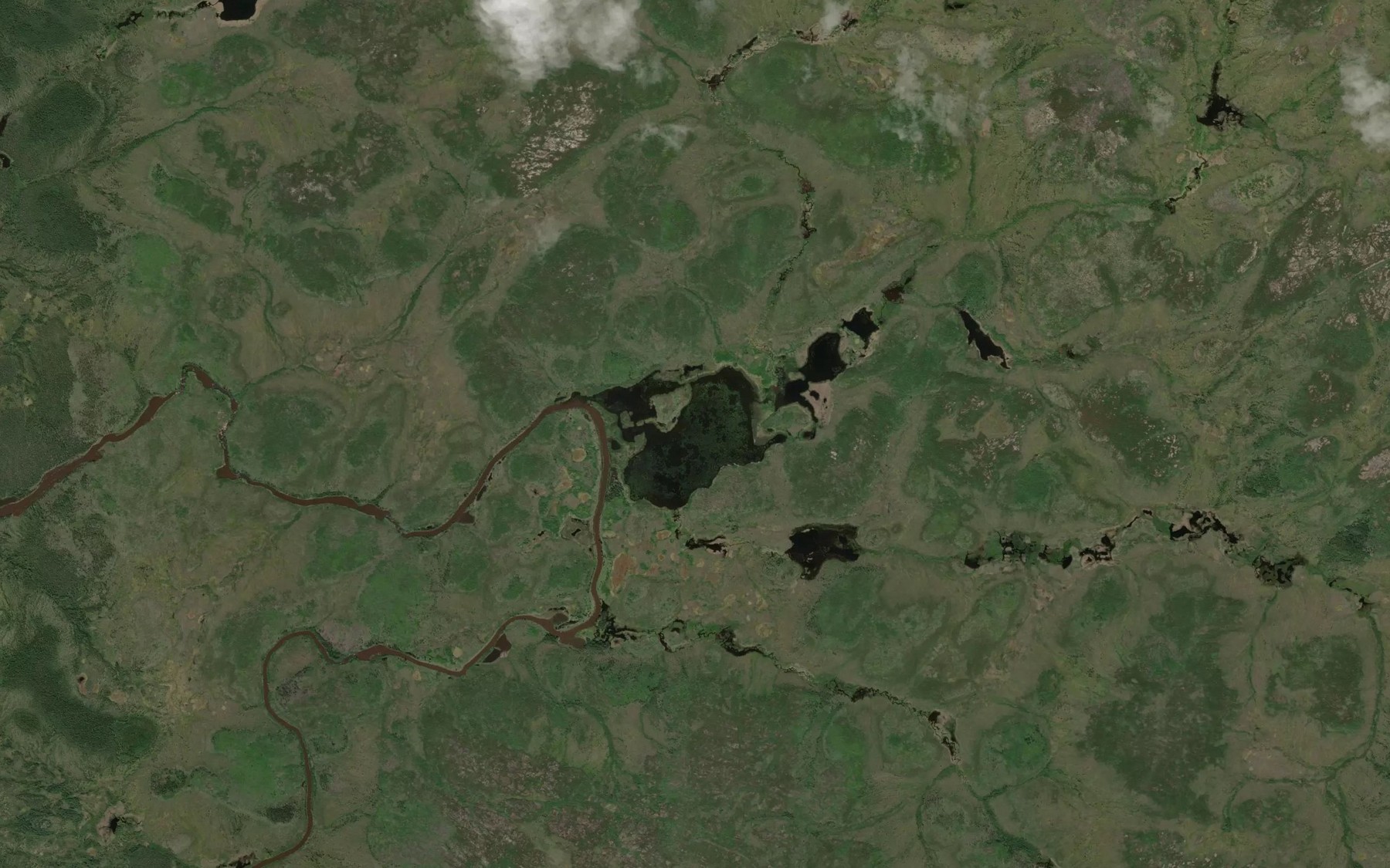 Satellite map of the Neepisi Lake