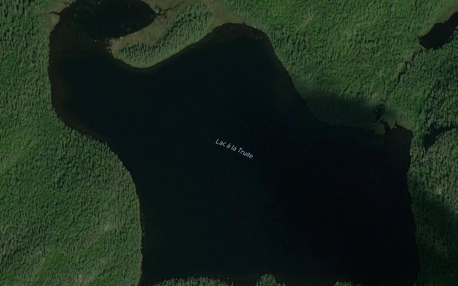 Satellite map of the Lac a la Truite