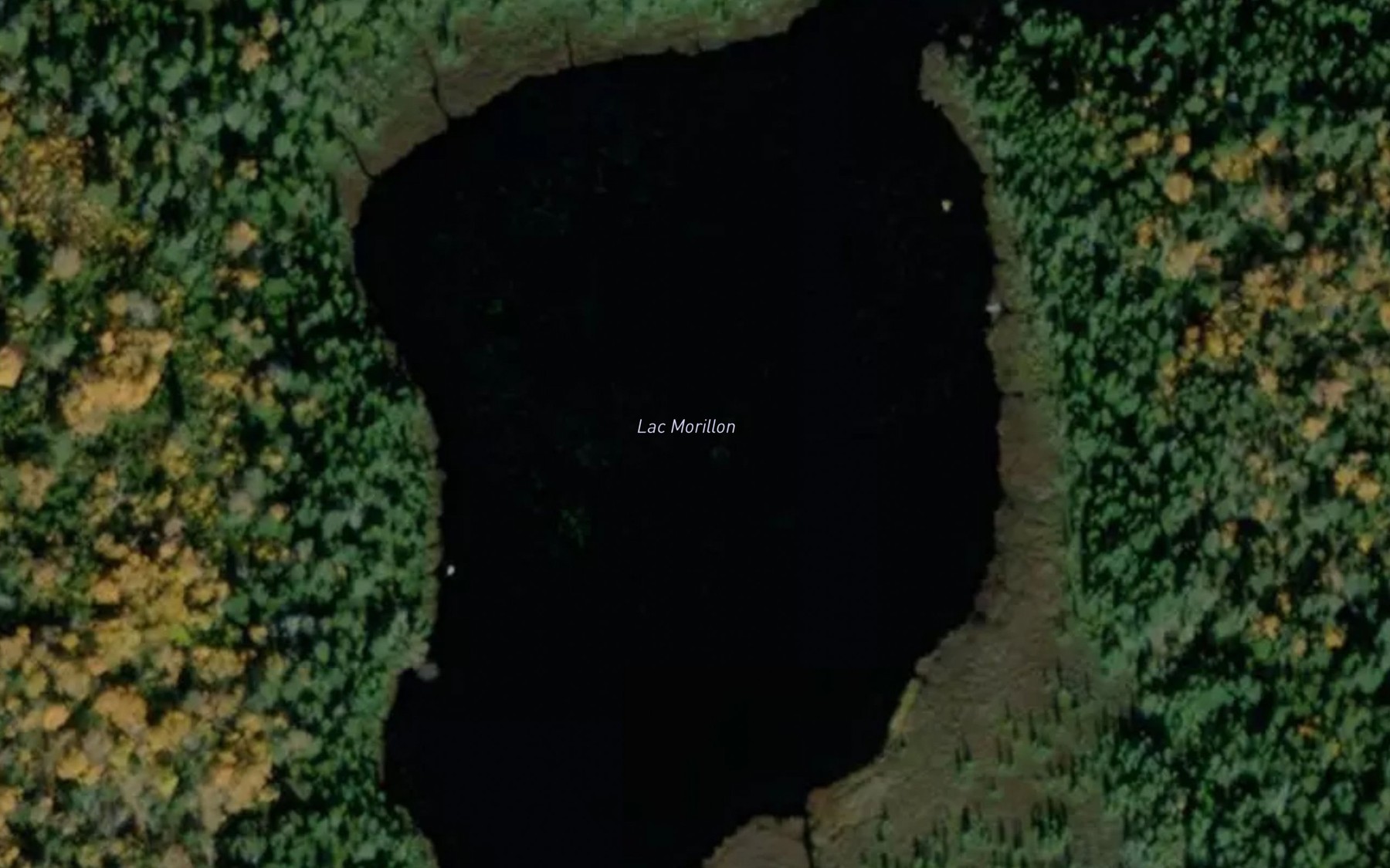 Satellite map of the Lac Morillon