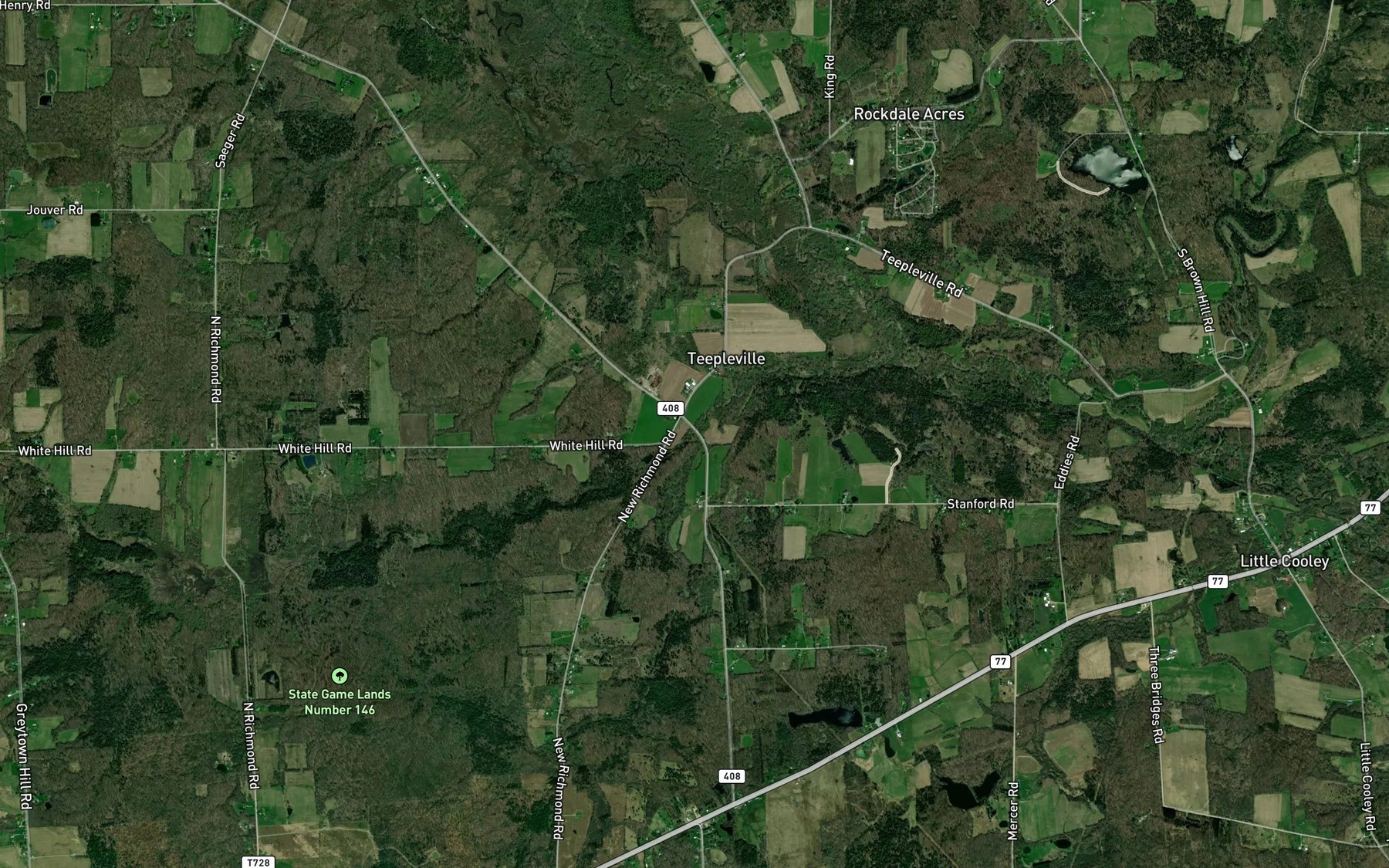 Satellite map of the Temple Run