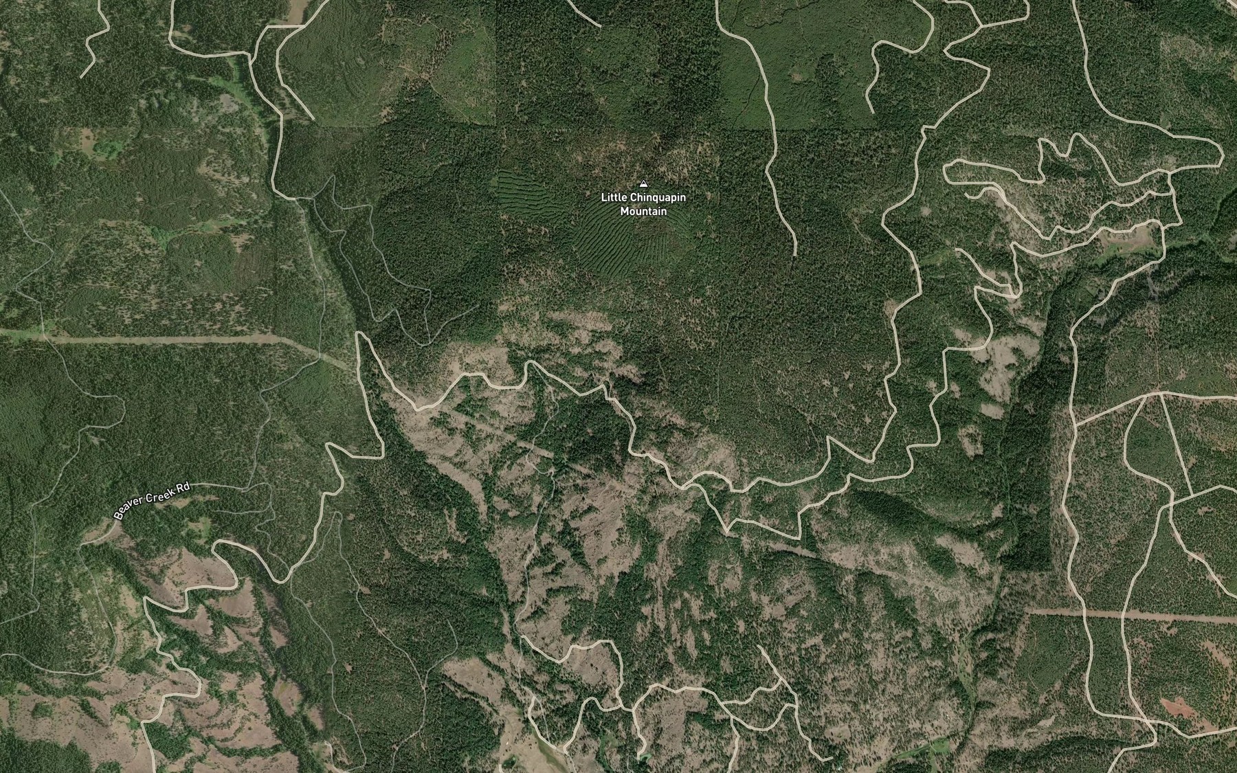 Satellite map of the Howard Prairie Canal