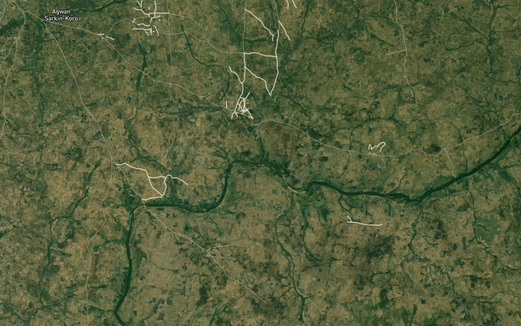 Satellite map of the River Duji