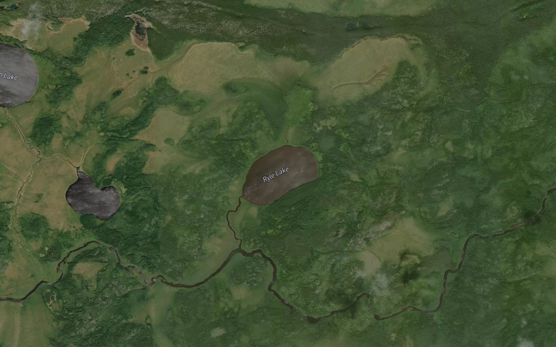 Satellite map of the Ryle Lake