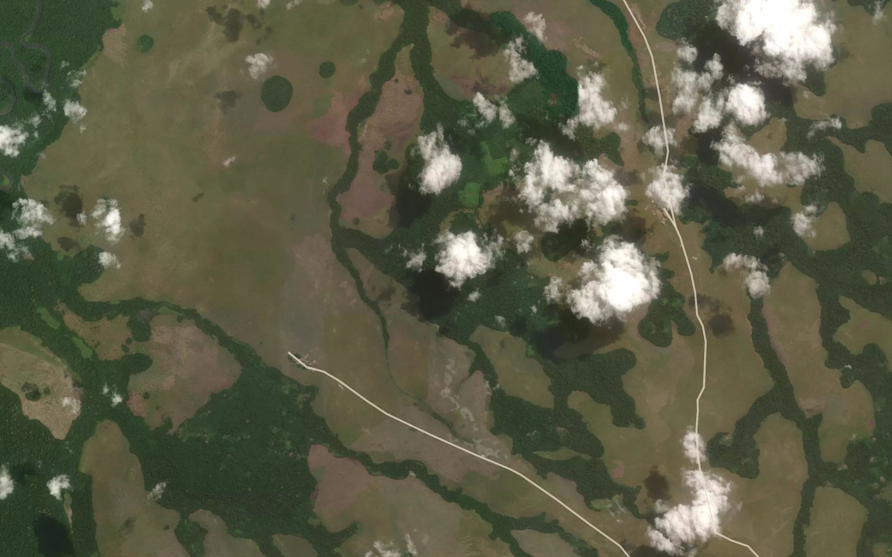 Satellite map of the Koulou