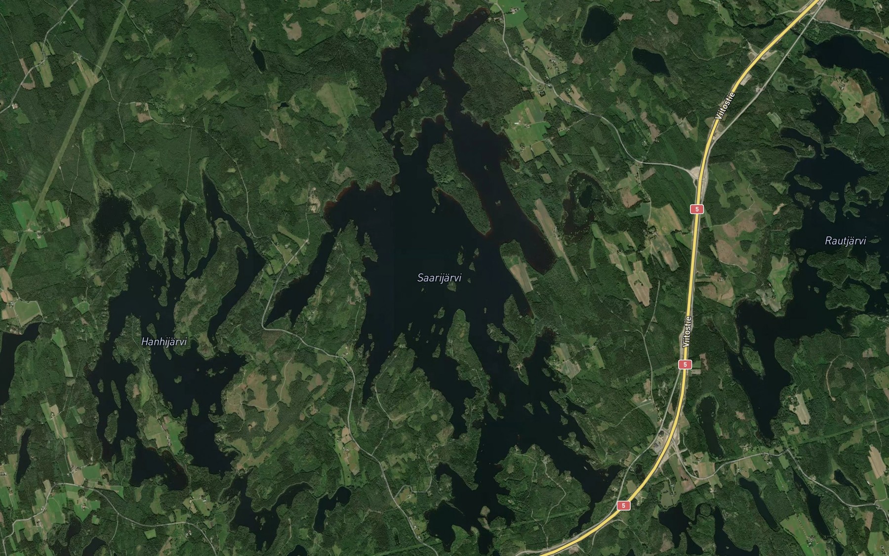 Satellite map of the Saarijarvi