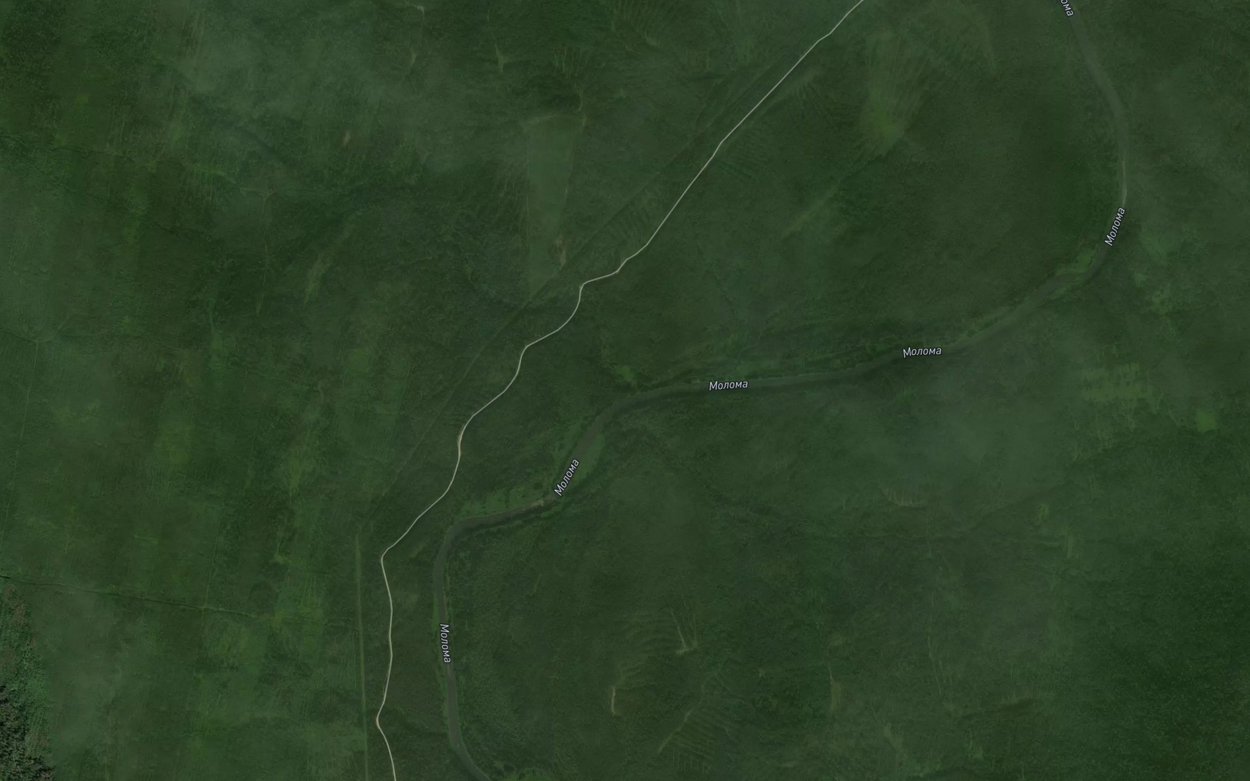Satellite map of the Kamenka