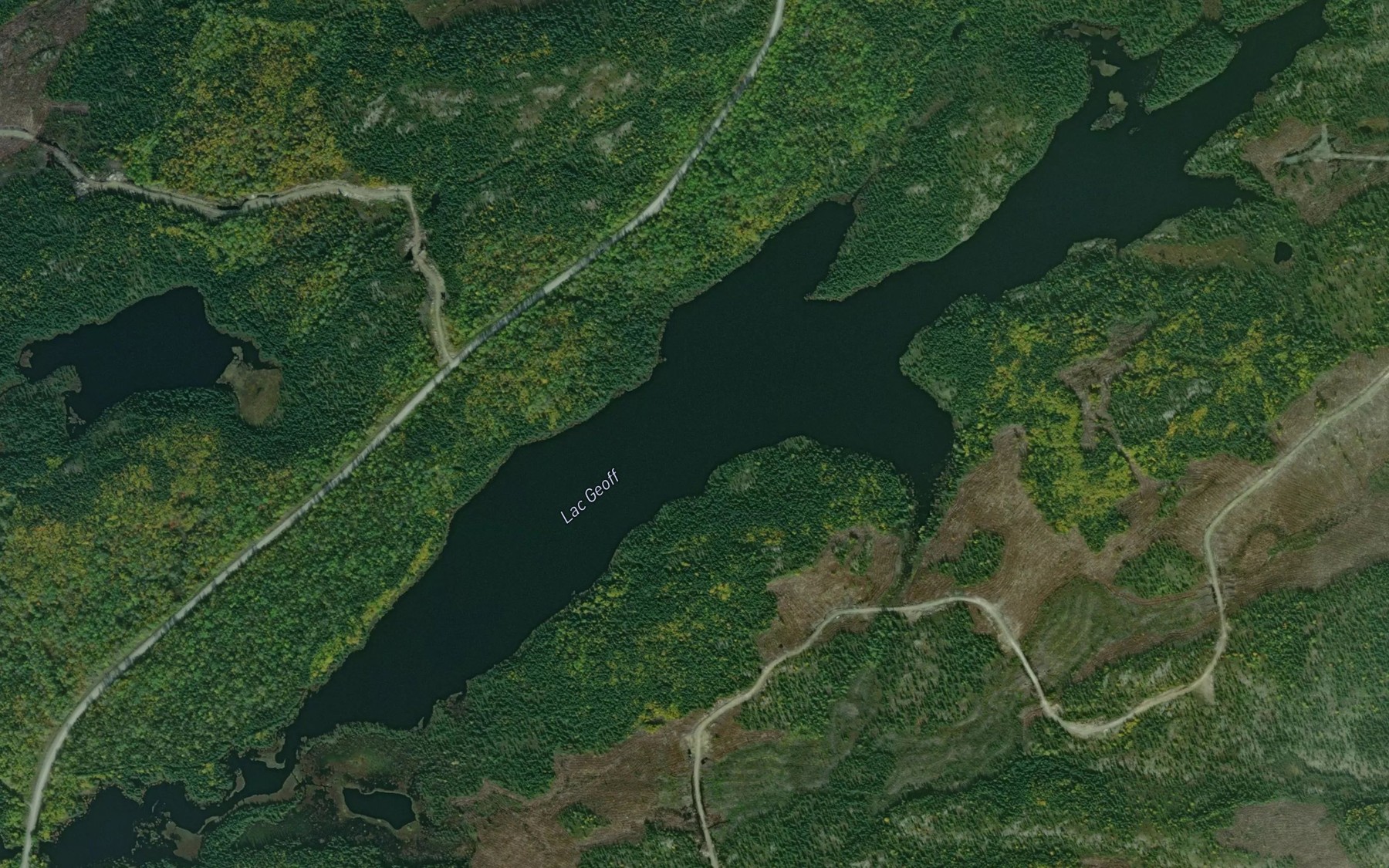 Satellite map of the Lac Geoff