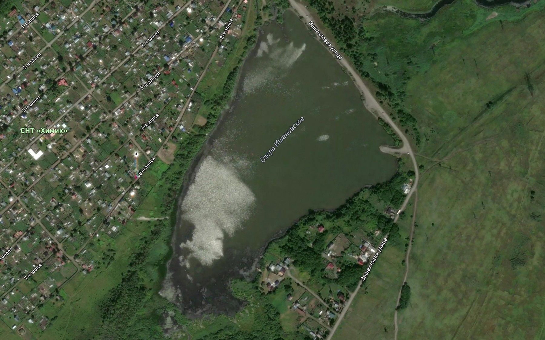 Satellite map of the Malaya Kamyshnaya