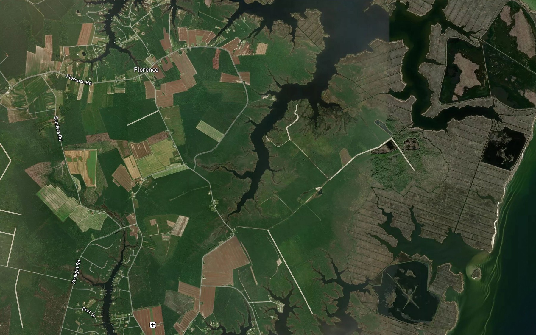 Satellite map of the Maul Run