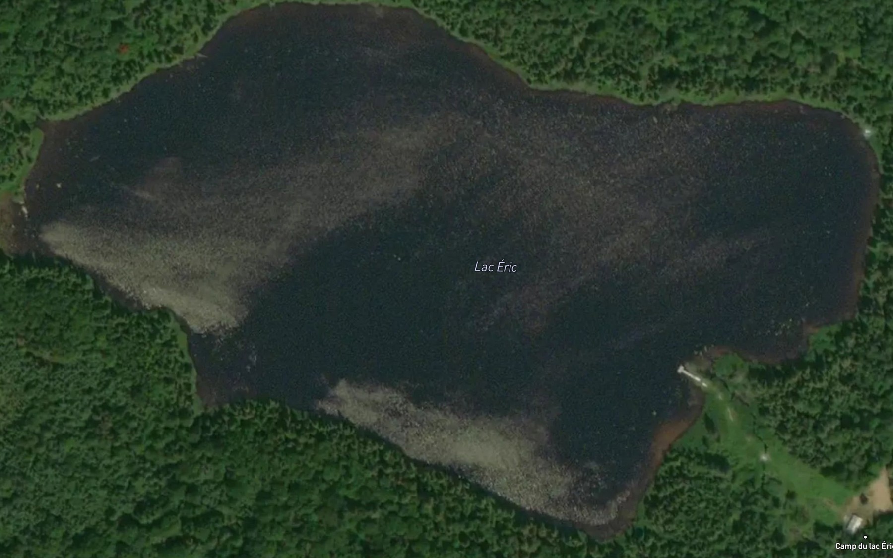 Satellite map of the Lac Eric