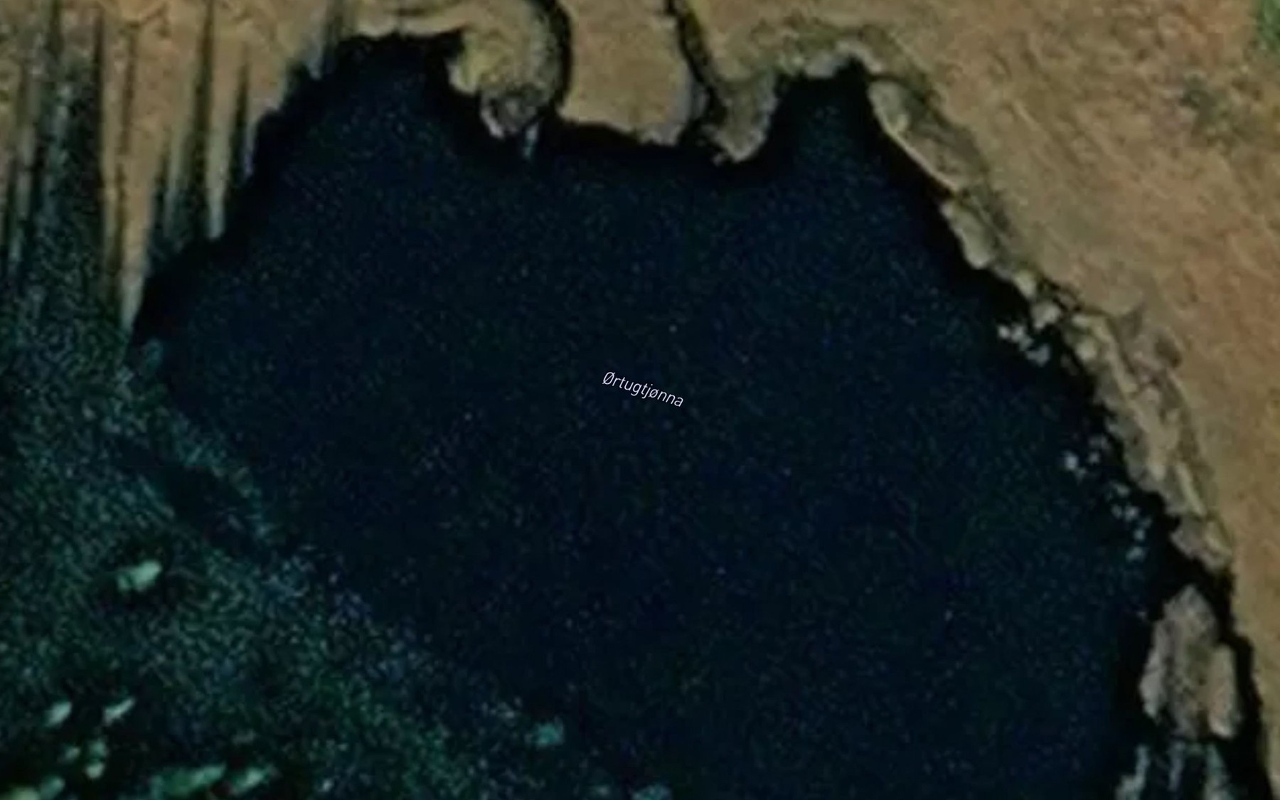 Satellite map of the Ortungtjonna