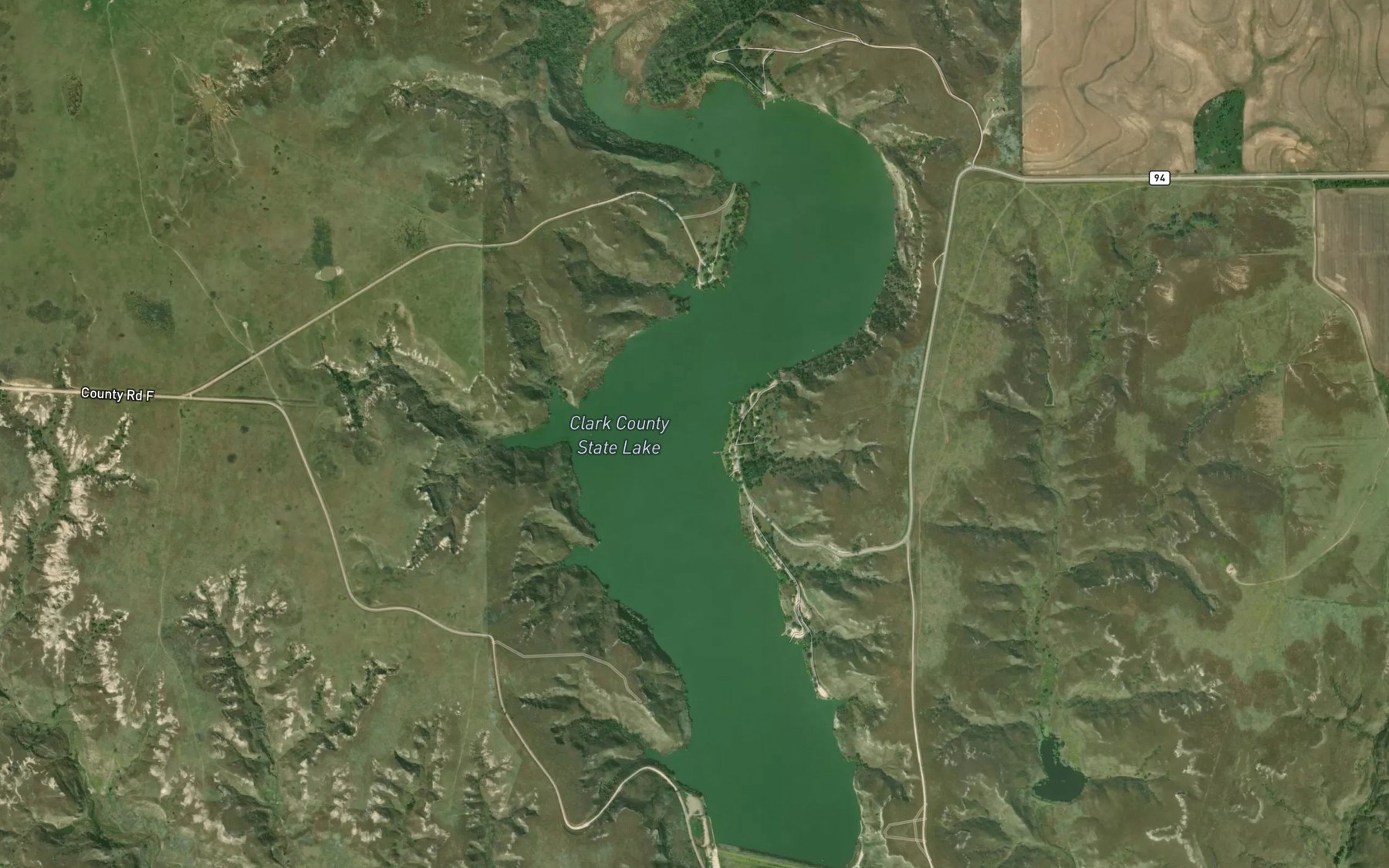 Satellite map of the Clark County State Lake
