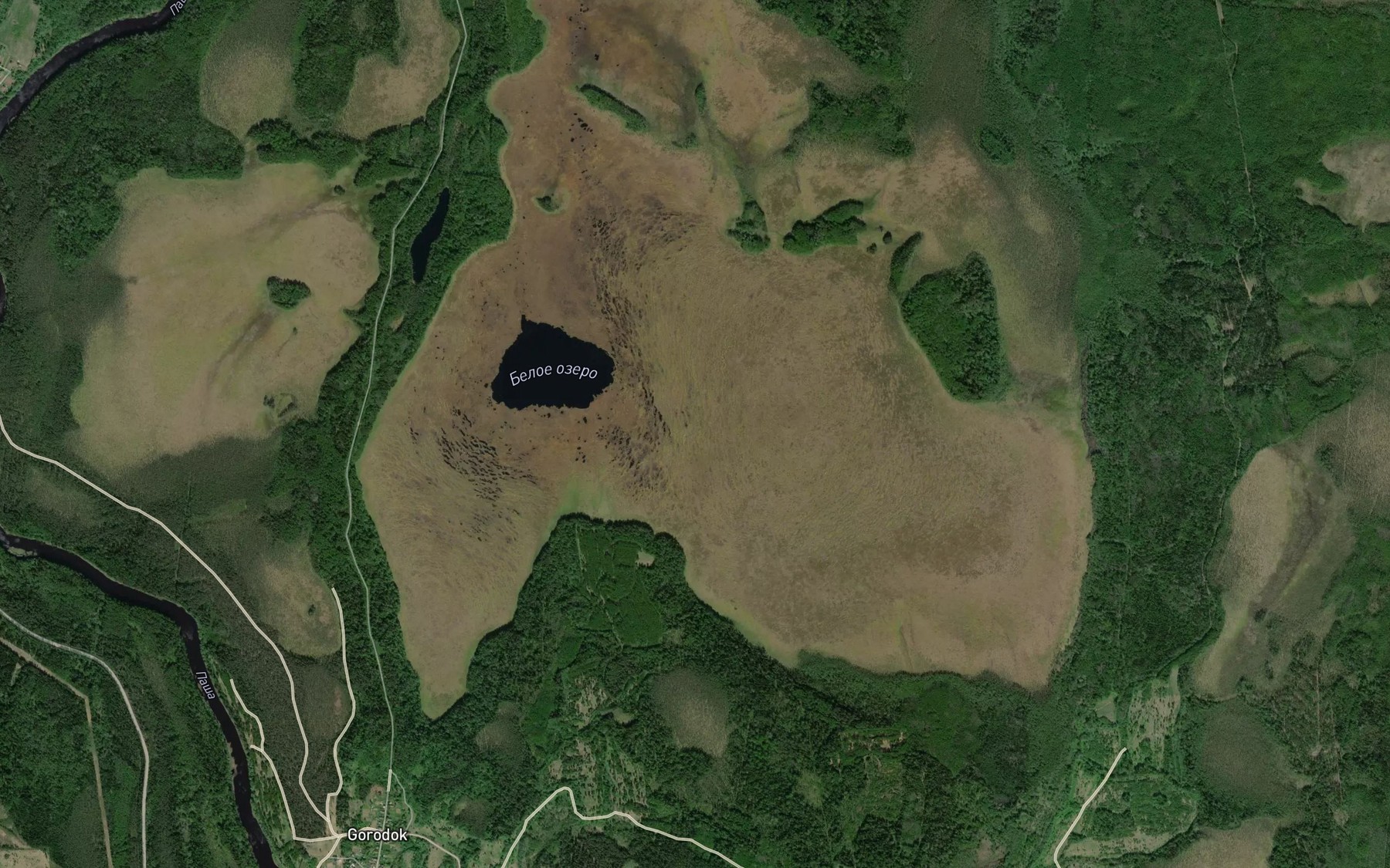 Satellite map of the Ozero Beloye