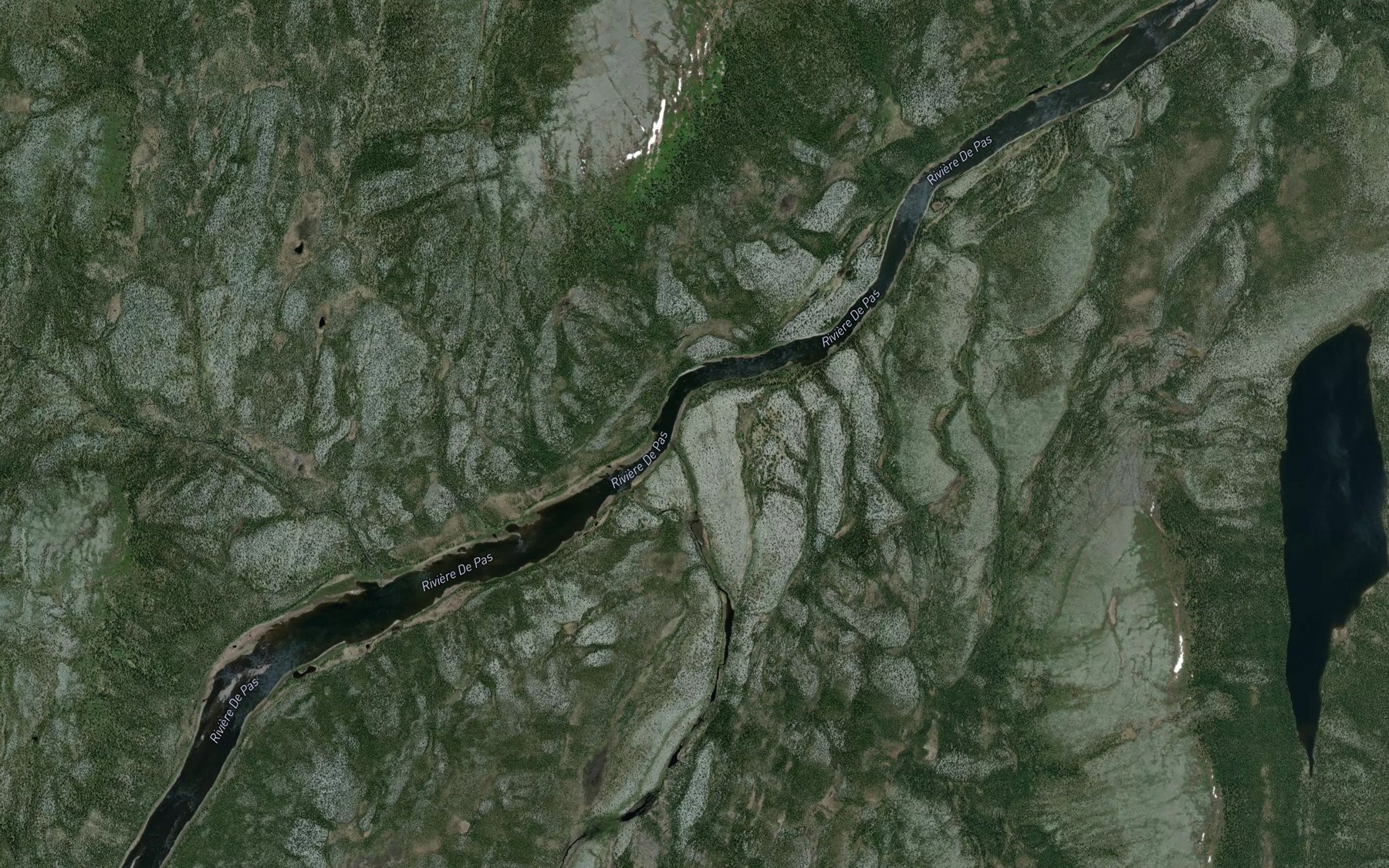 Satellite map of the Ruisseau Jacques