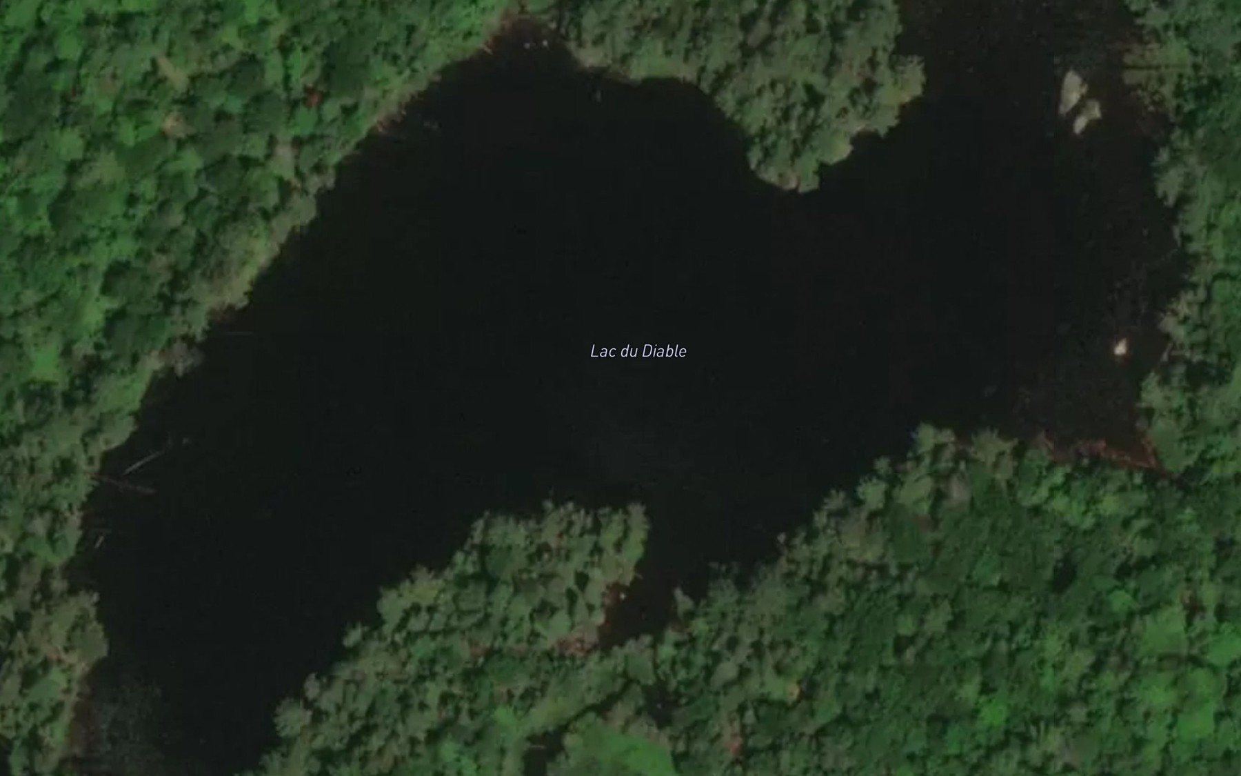 Satellite map of the Lac du Diable