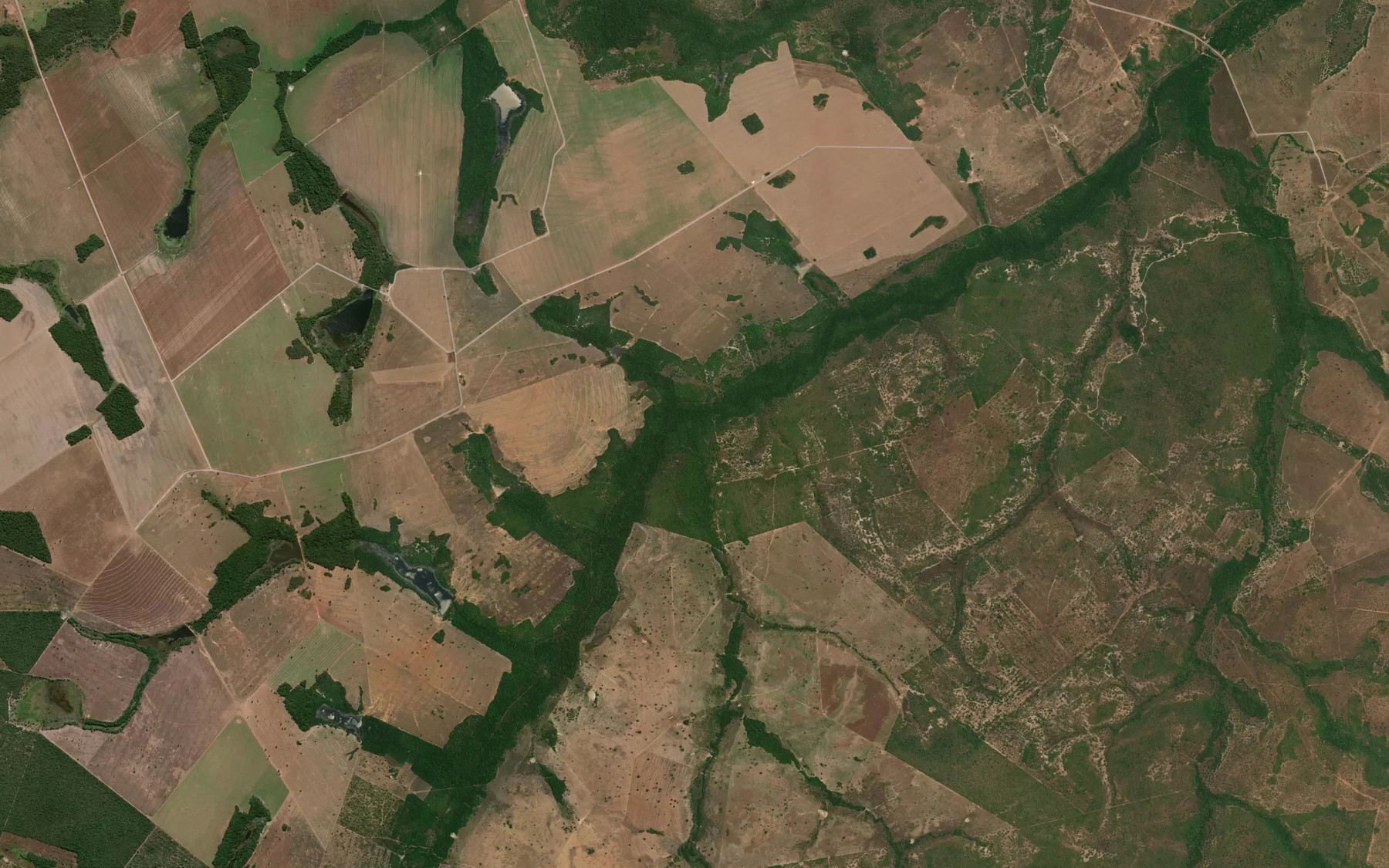 Satellite map of the Corrego de Areia