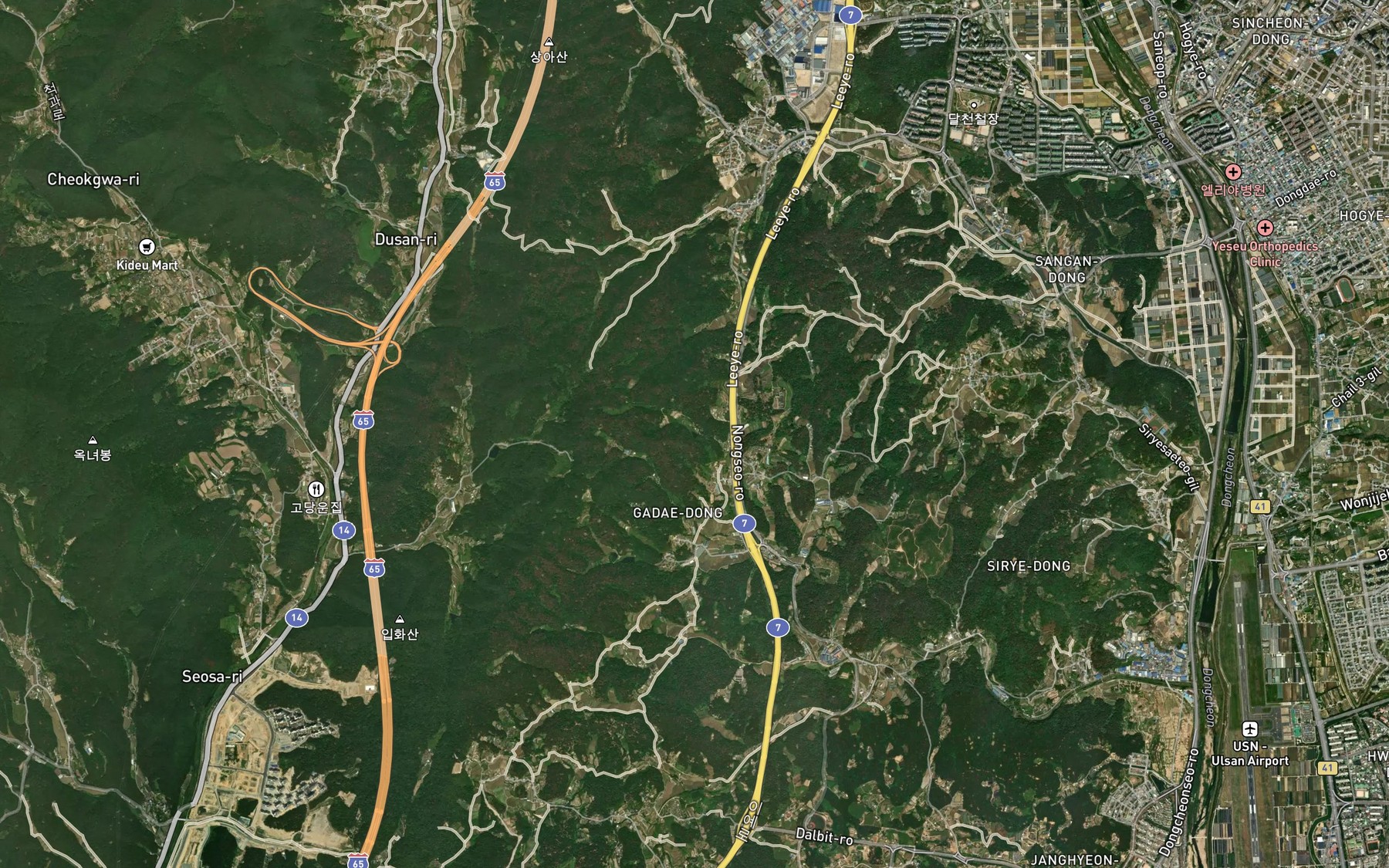 Satellite map of the Gadongmot