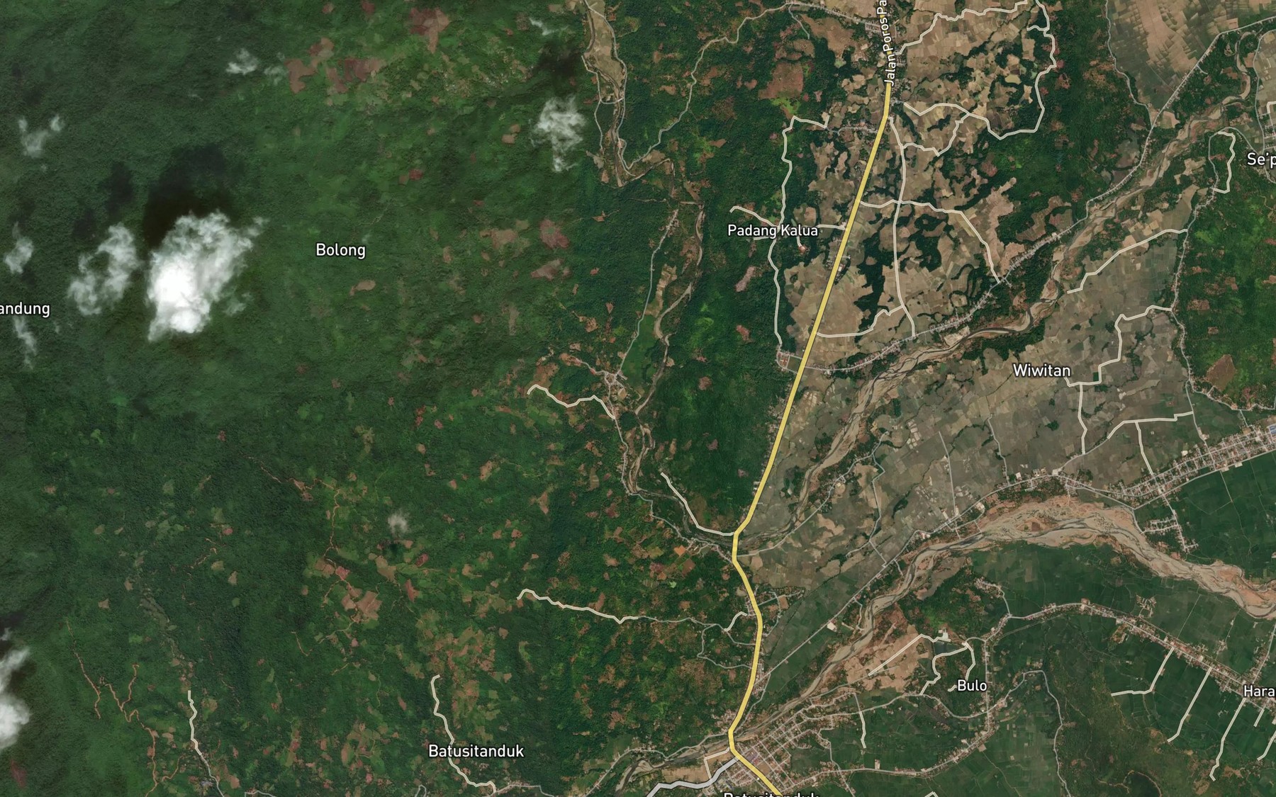 Satellite map of the Salu Mabombong