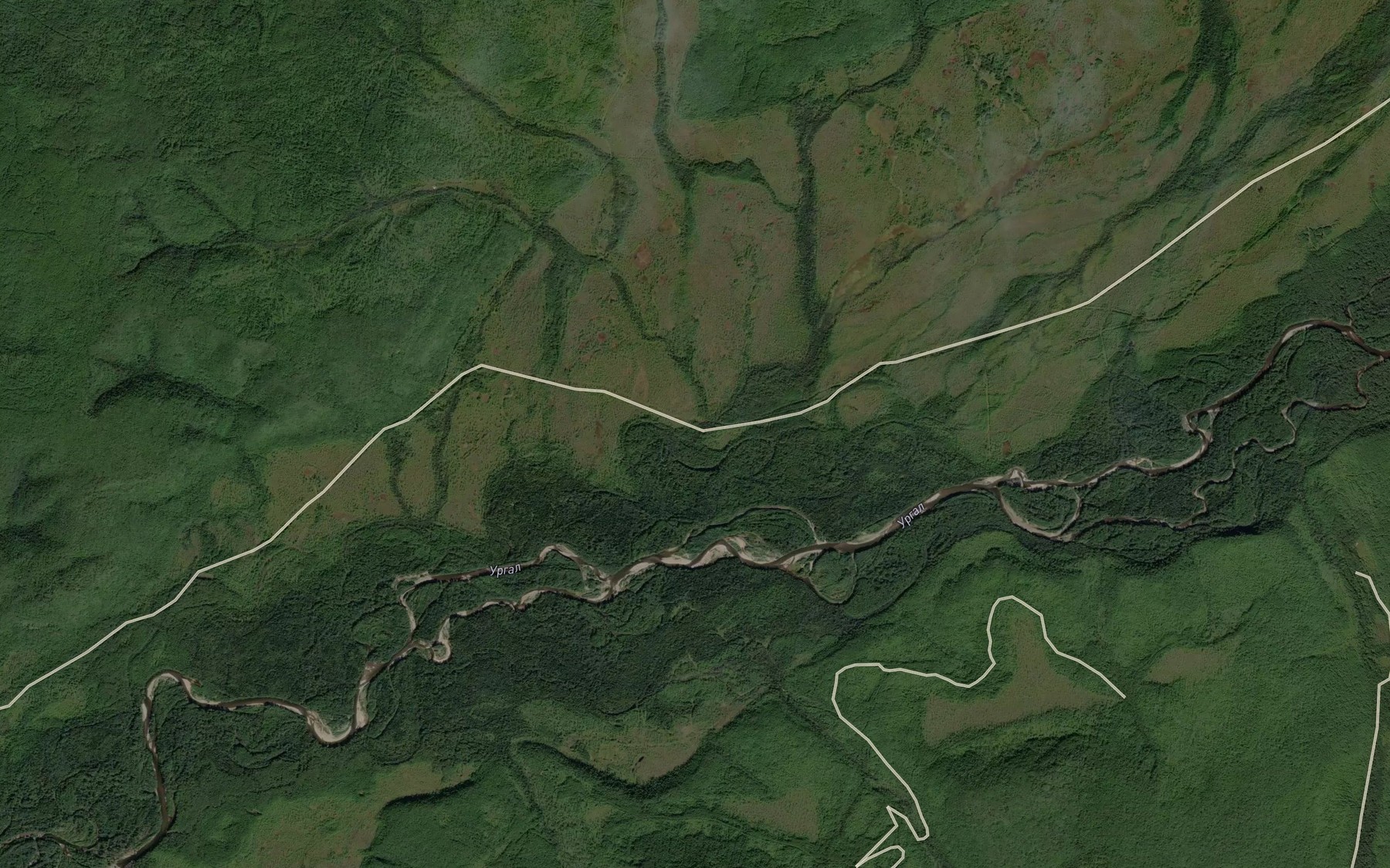 Satellite map of the Uryadnik