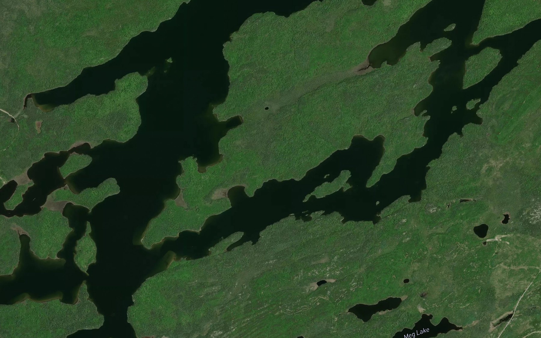 Satellite map of the South Channel
