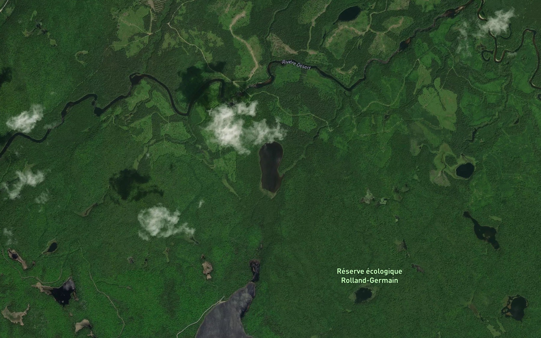 Satellite map of the Lac Alain