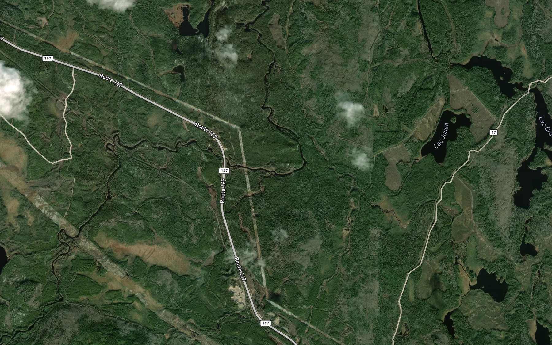 Satellite map of the Ruisseau Fernoel