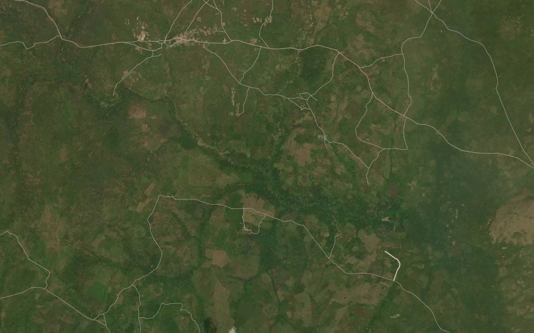 Satellite map of the River Okan
