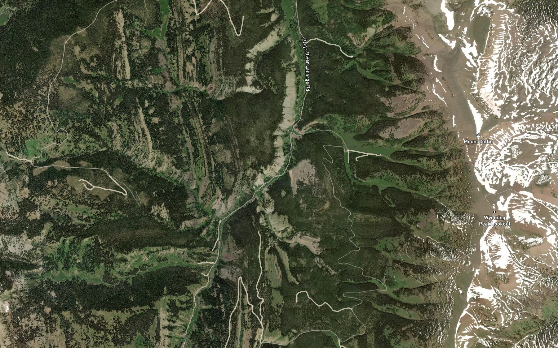 Satellite map of the Shot Hole Spring