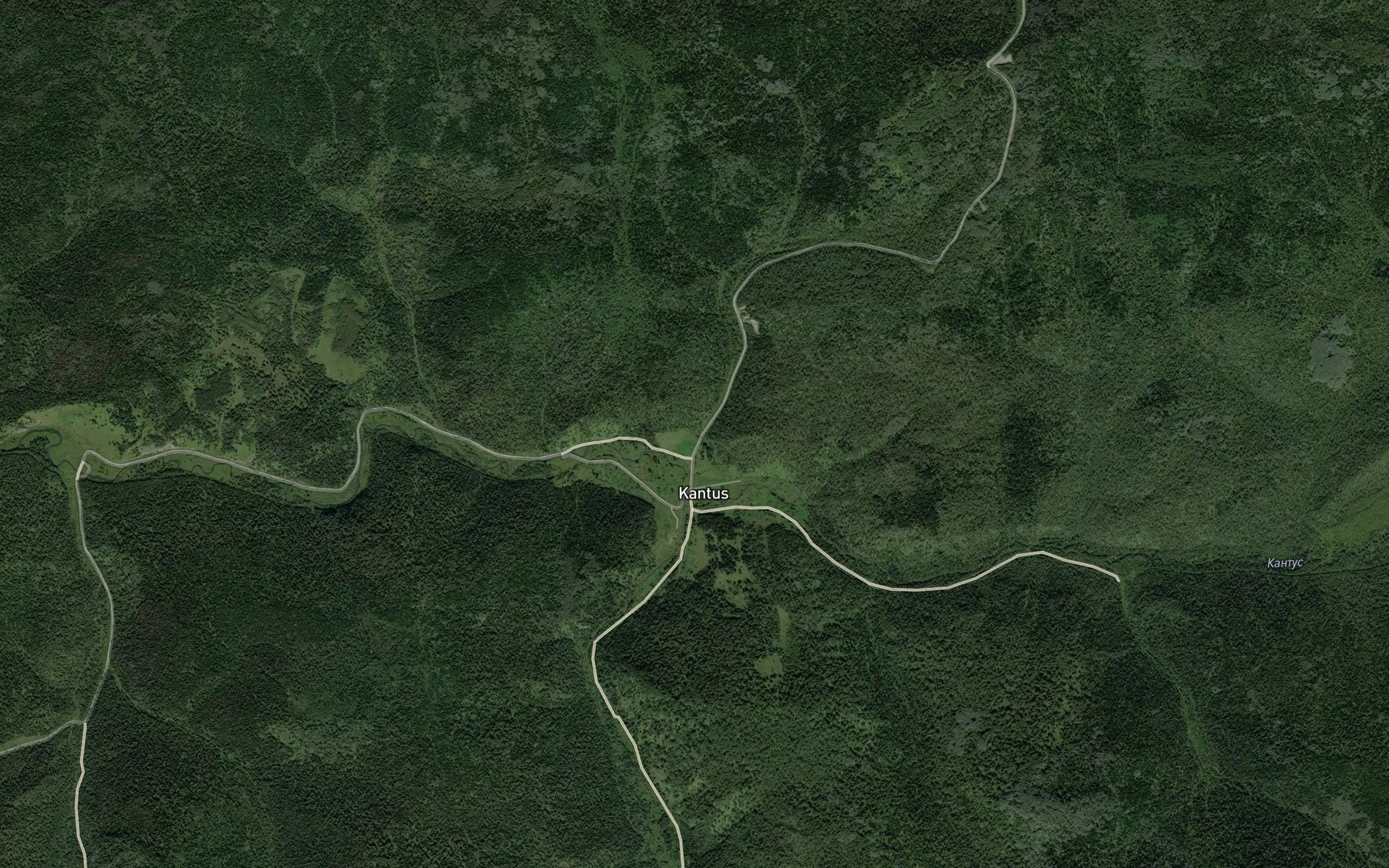 Satellite map of the Kycha