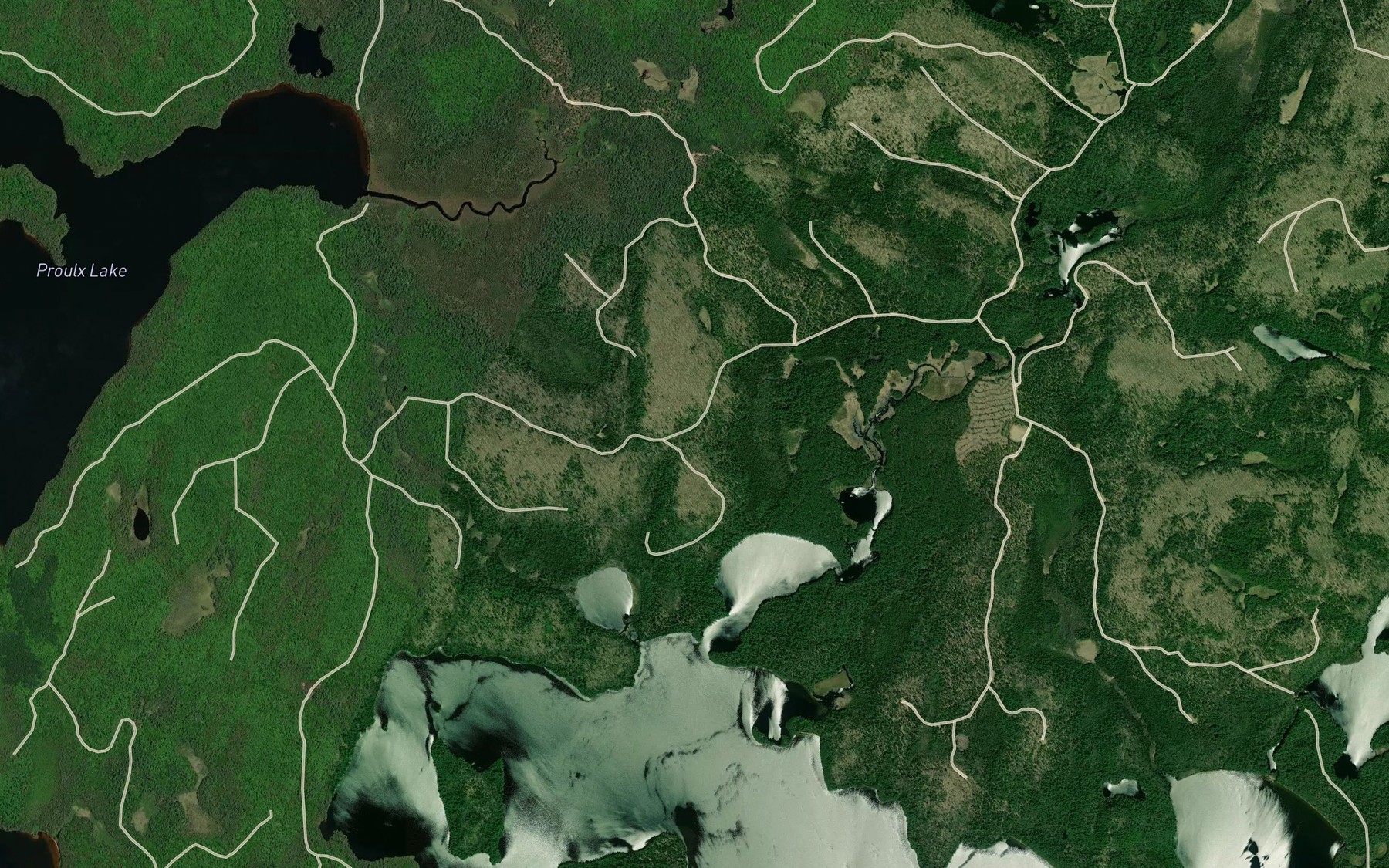 Satellite map of the Sludge Bay