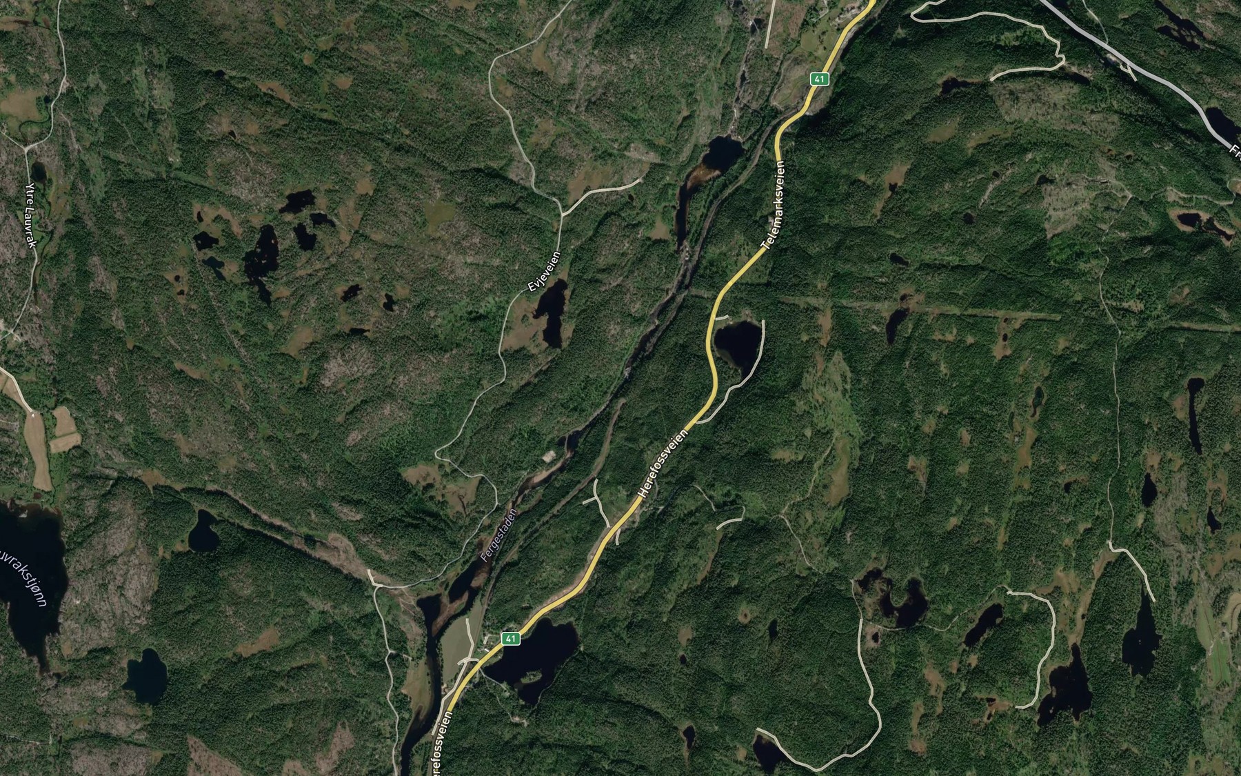 Satellite map of the Storefoss