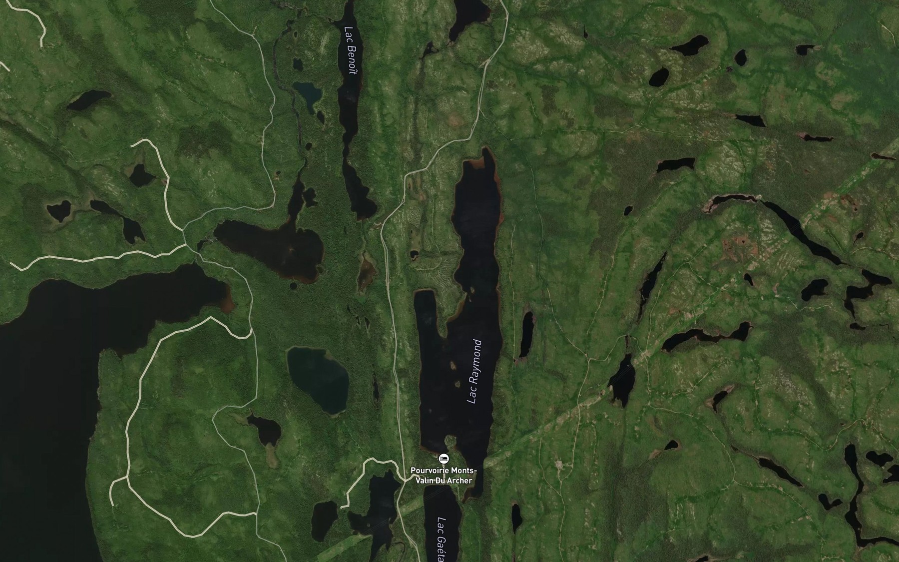Satellite map of the Lac Rene