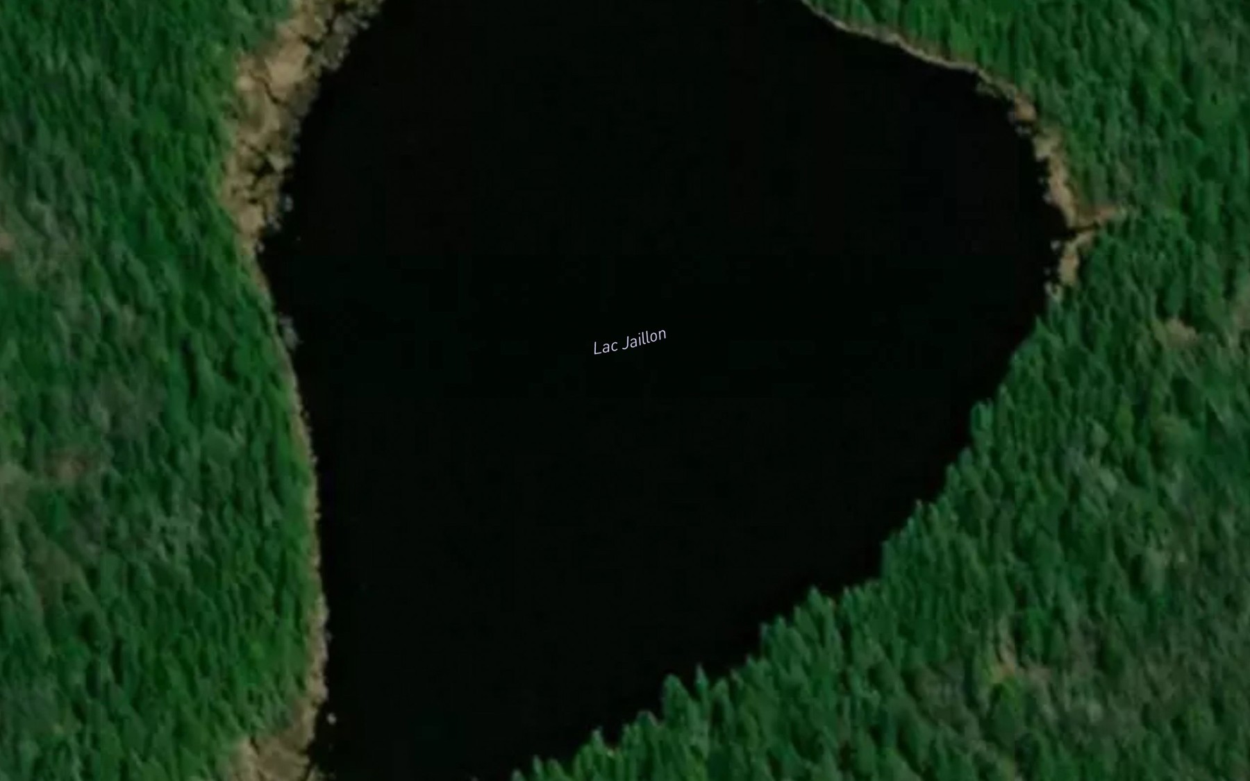 Satellite map of the Lac Jaillon