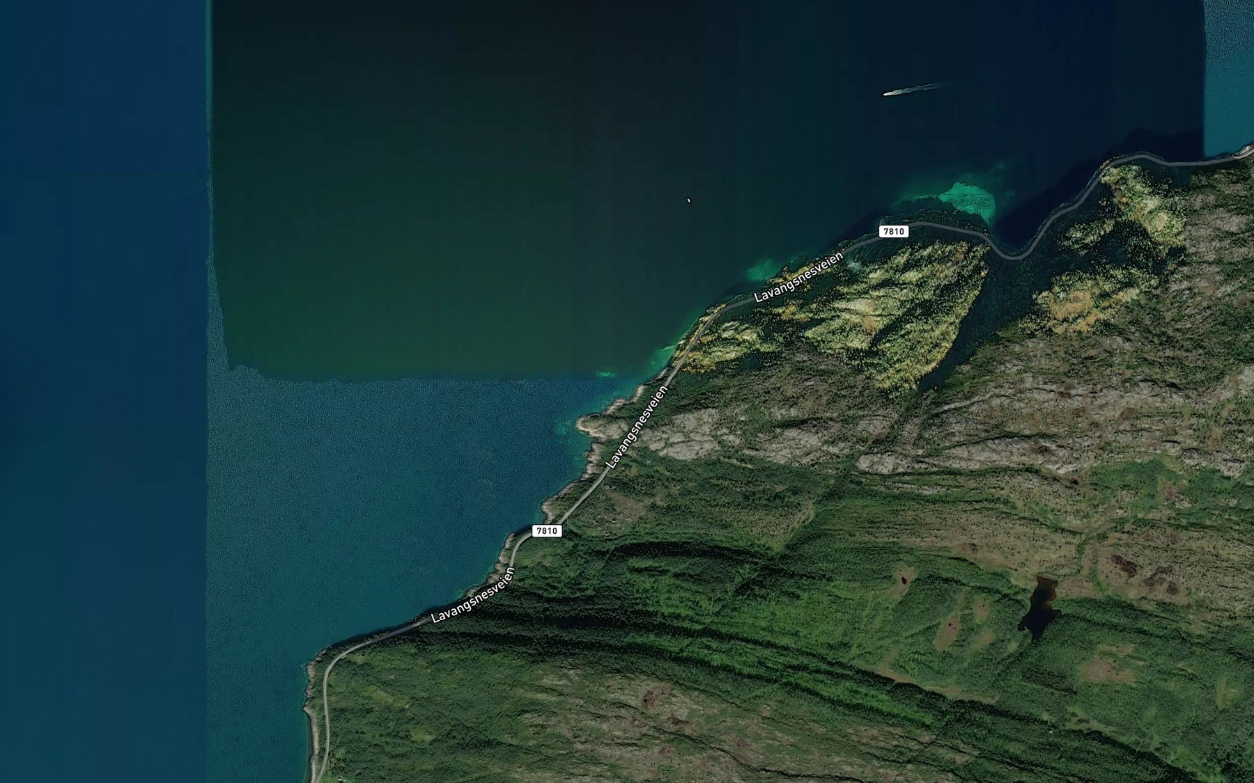 Satellite map of the Knutvika