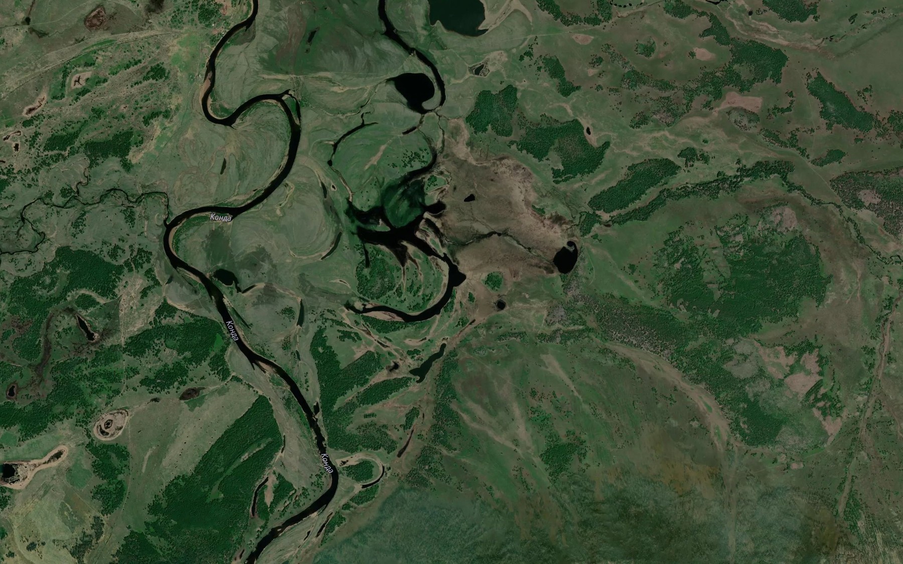 Satellite map of the Ozero Krivoye