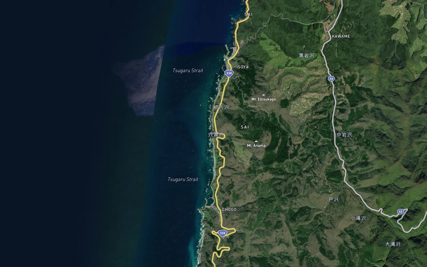 Satellite map of the Anama Zawa