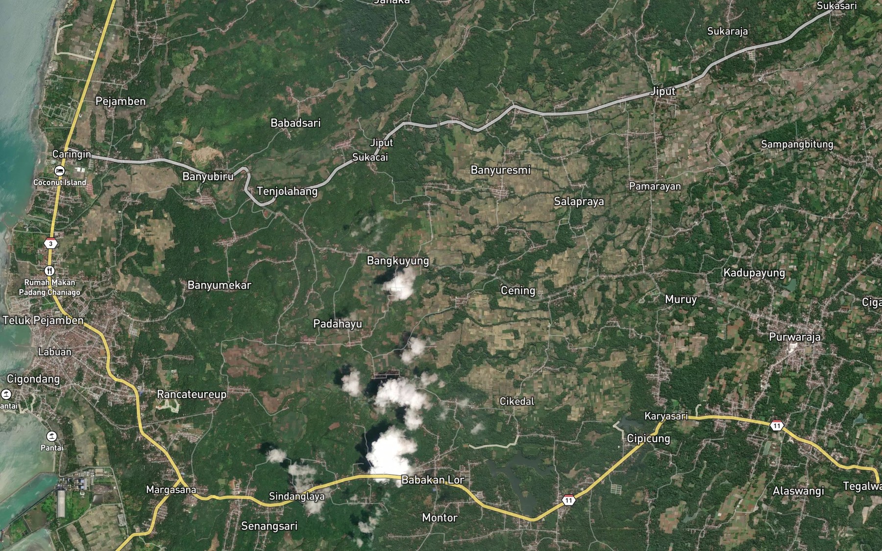 Satellite map of the Ci Atuy